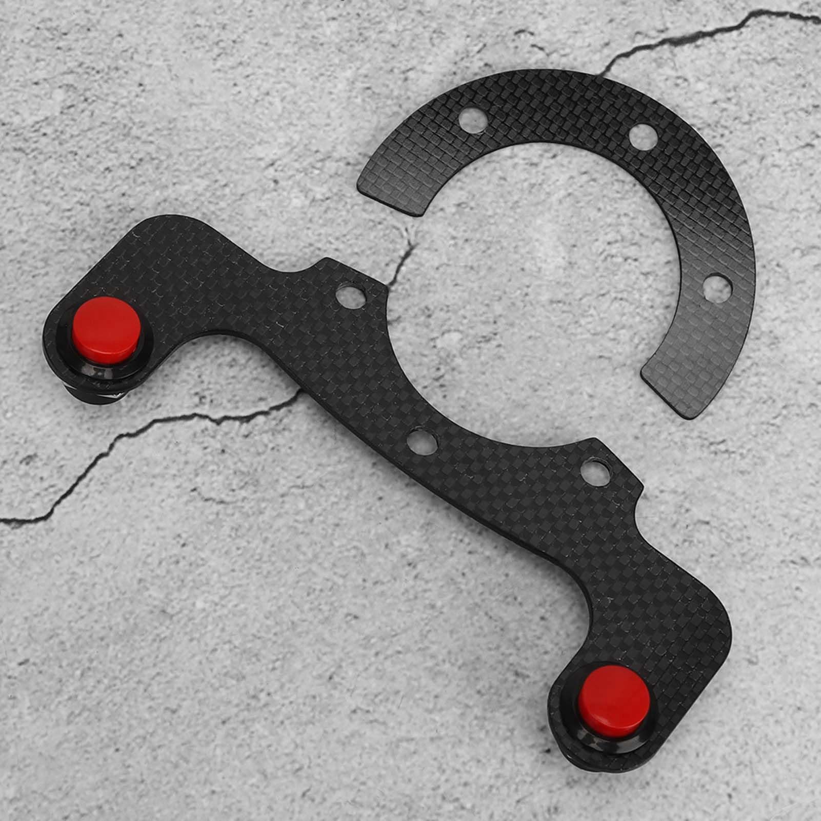 Semme Carbon Fiber External Horn Kits for / 6 Bolts Steering - Product Imagery