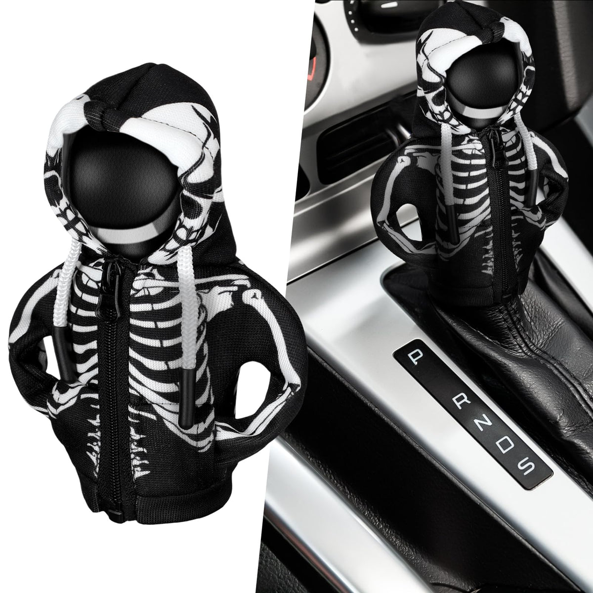 Wonderjune Halloween Car Gear Shift Hoodie Cover - Product Imagery