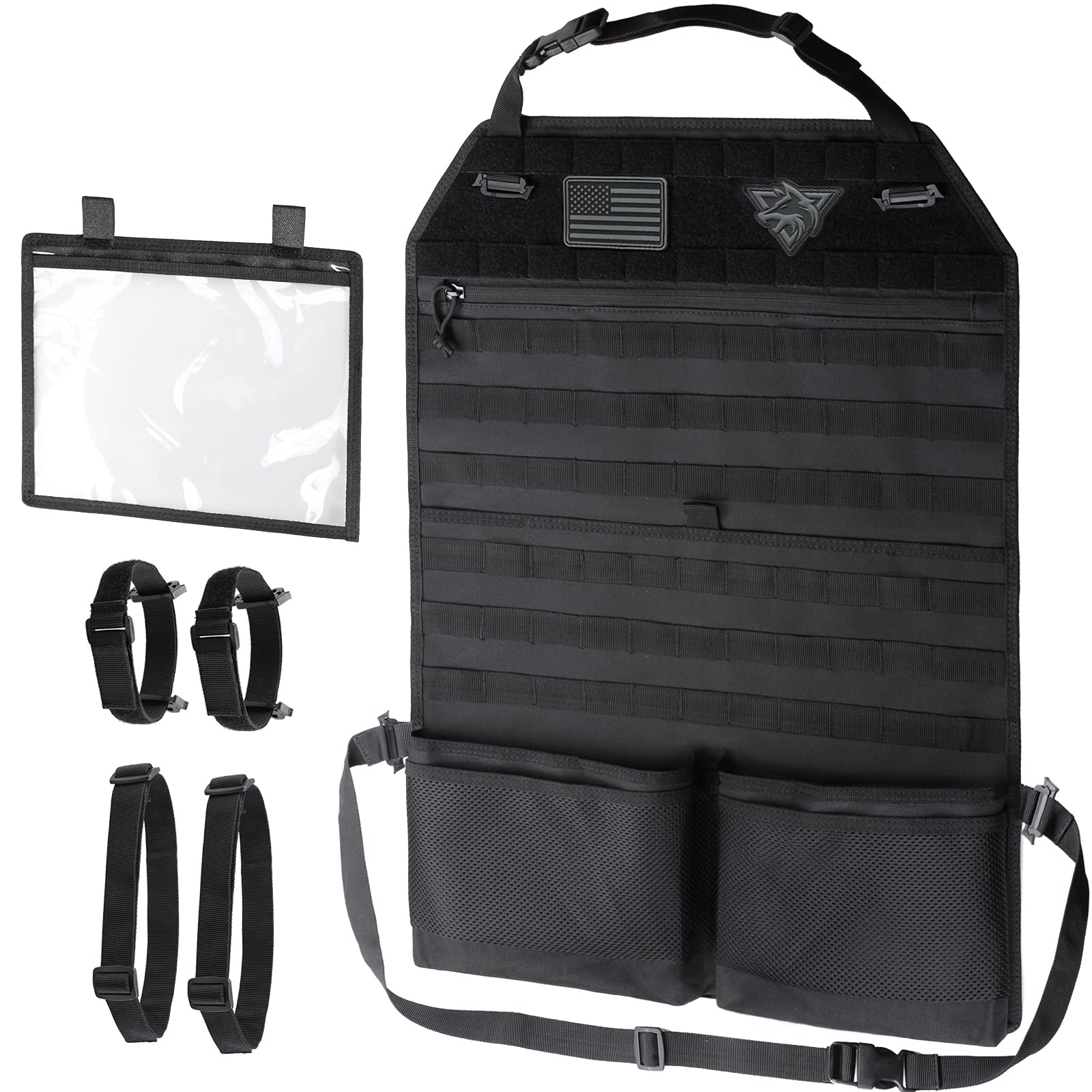 WYNEX Molle Seat Back Car Organizer Fit Most Car F150 Jeeps - Product Imagery