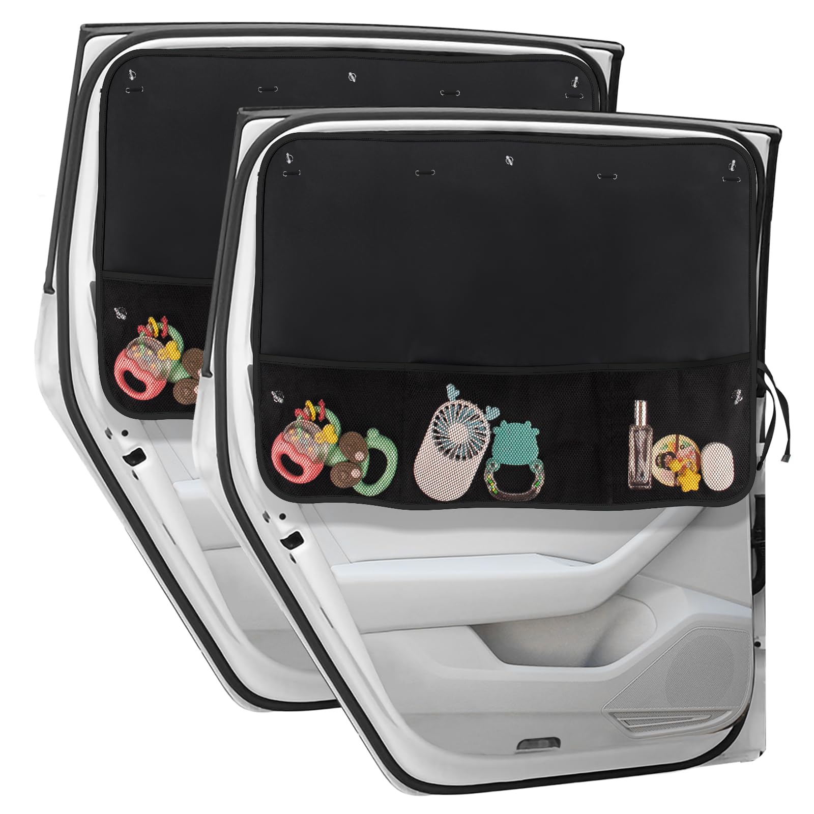 Car Sun Shade Side Window, 2 Pcs Blackout Car Window Shade for - Product Imagery