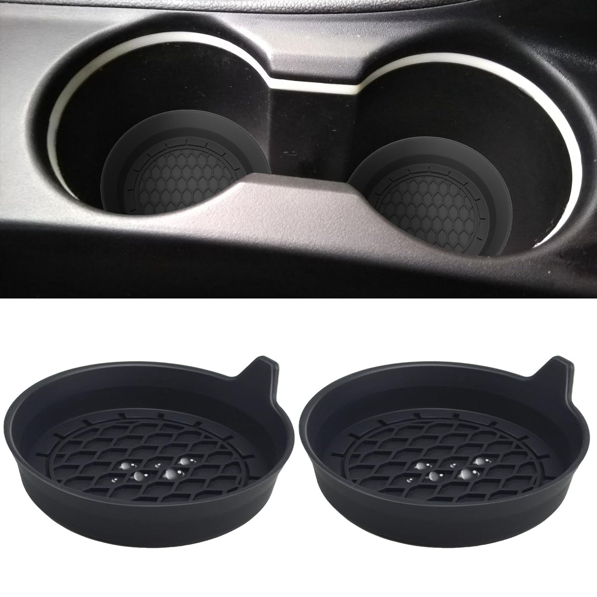 BFXM 2 PCS Car Cup Coasters, Cup Holder Coaster for Car - Product Imagery