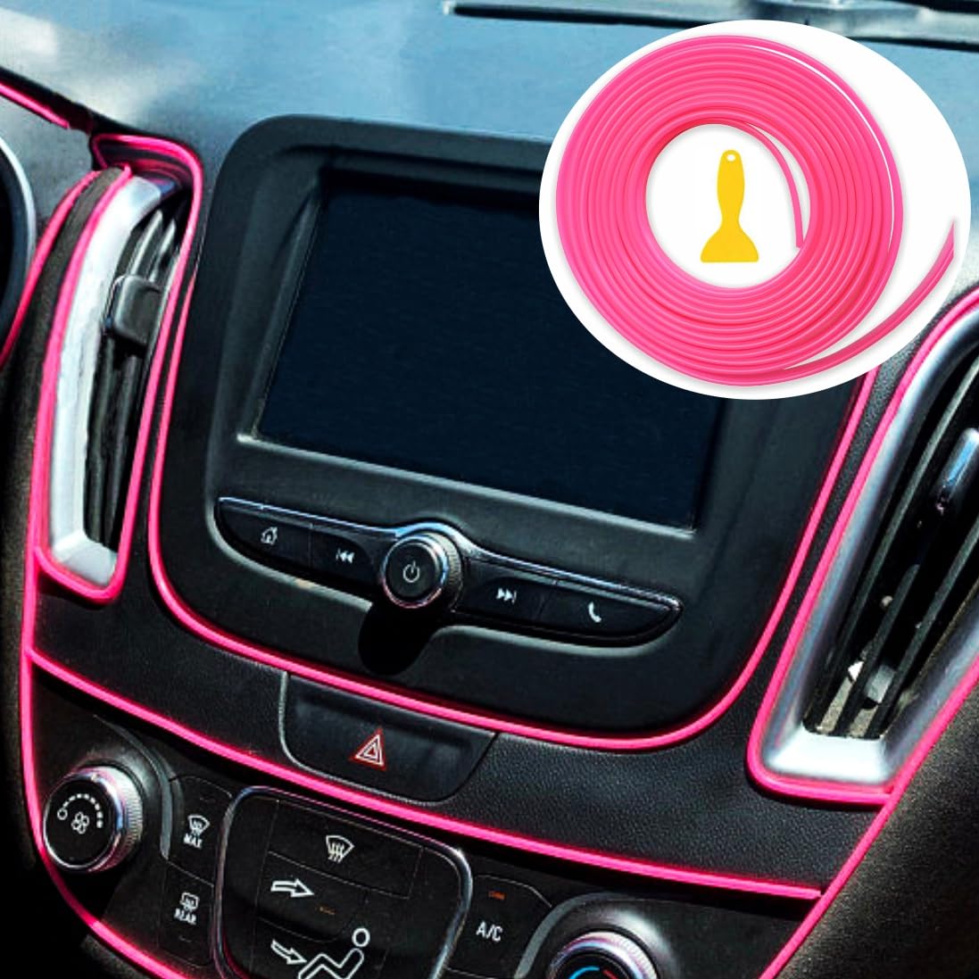 Car Interior Decorative Molding Door Panel Dashboard Gap Trim - Product Imagery