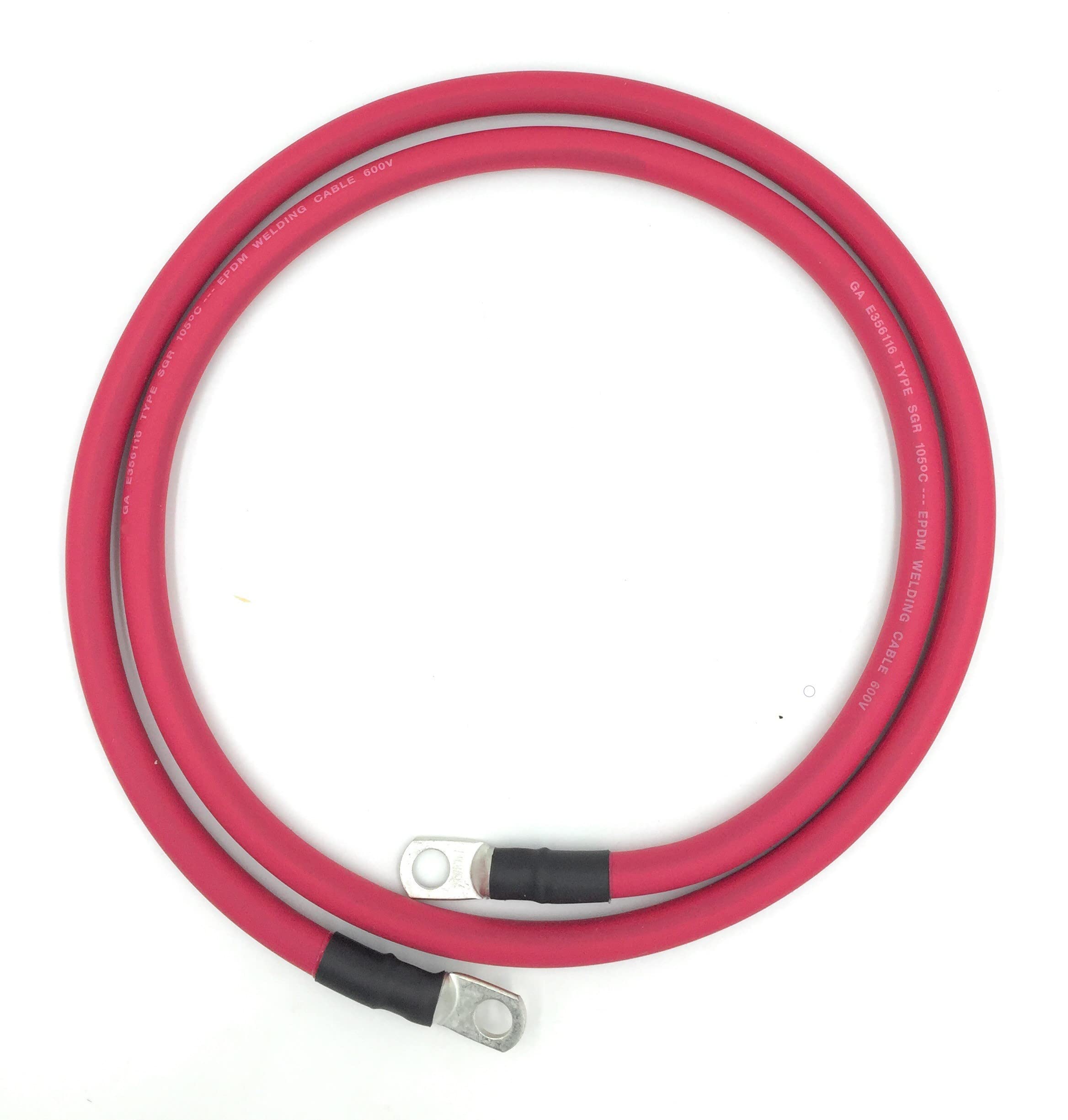 4 AWG Gauge Fully Assembled Battery Cables, 1-15ft Lengths, - Product Imagery