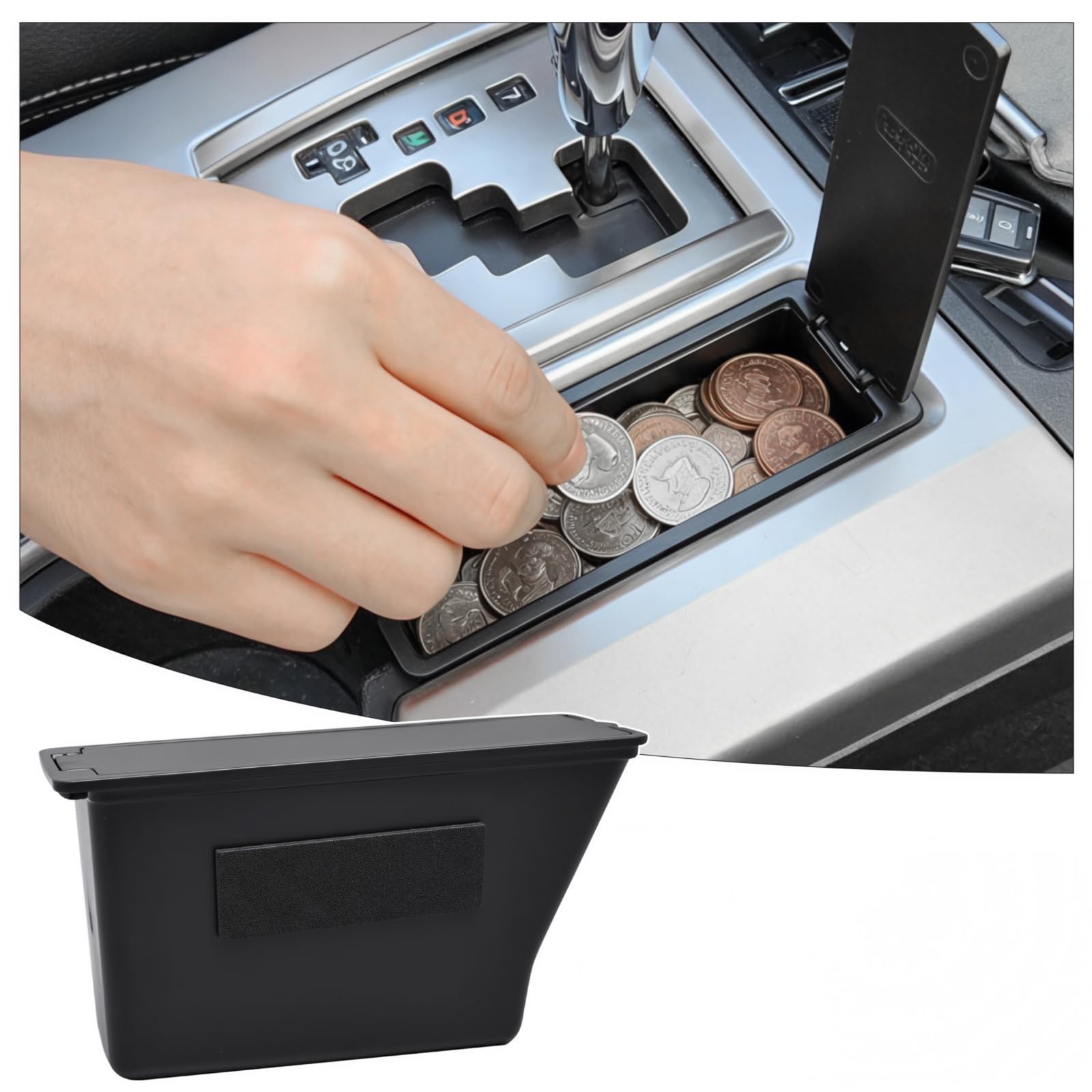 JDMCAR Coin Box Organizer for Toyota 4Runner Accessories - Product Imagery