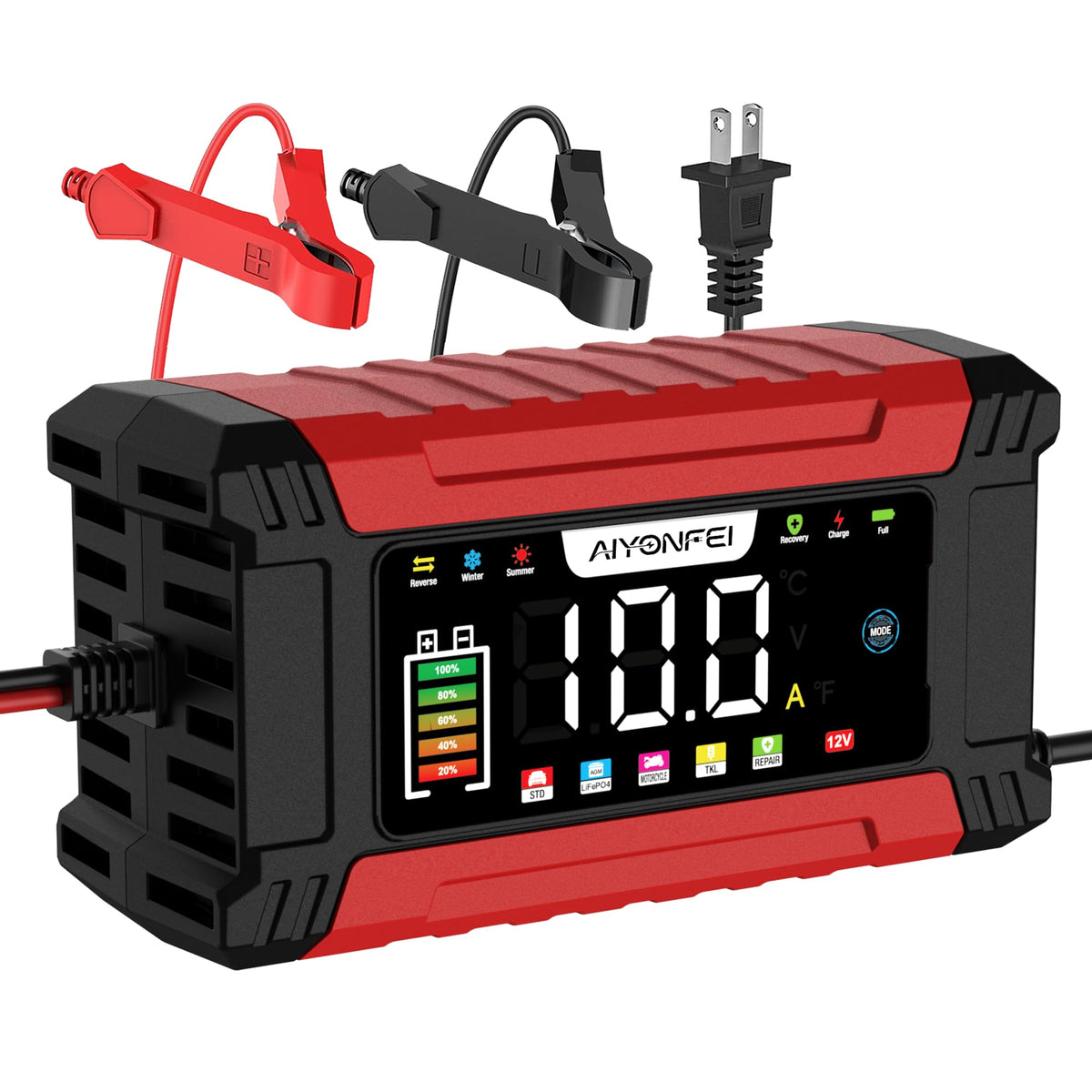 Car Battery Charger 12V 10Amp Fully Automatic Smart Trickle - Product Imagery