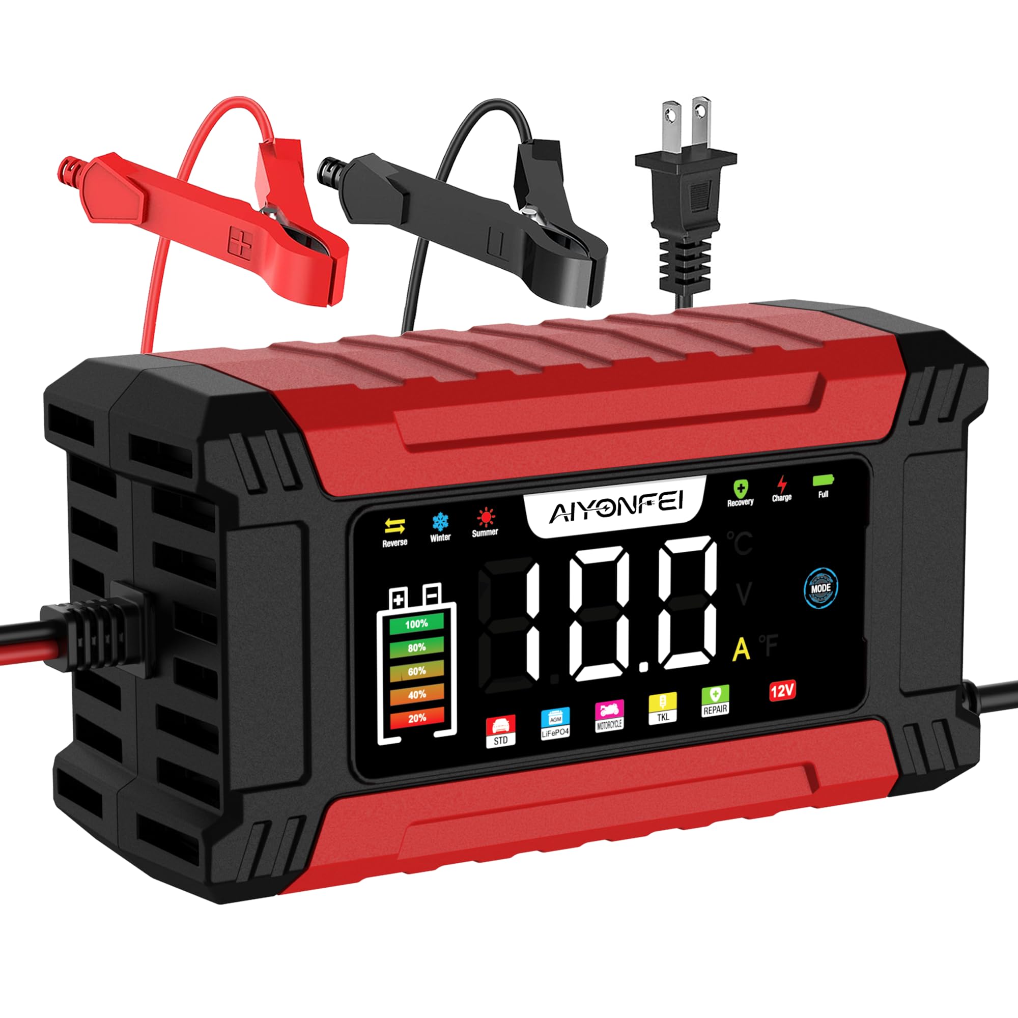 Car Battery Charger 12V 10Amp Fully Automatic Smart Trickle - Product Imagery