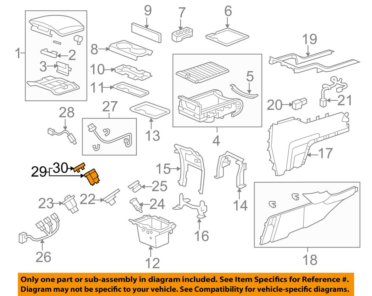 Genuine Honda 39115-SZA-A01 Auxiliary (Sub) Jack Assembly - Product Imagery