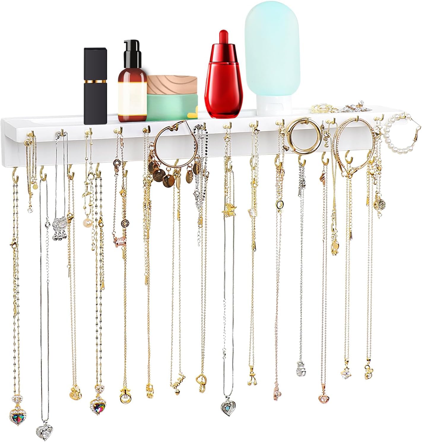 YYILIS Necklace Holder, Upgraded Extra Large Wall Necklace - Product Imagery