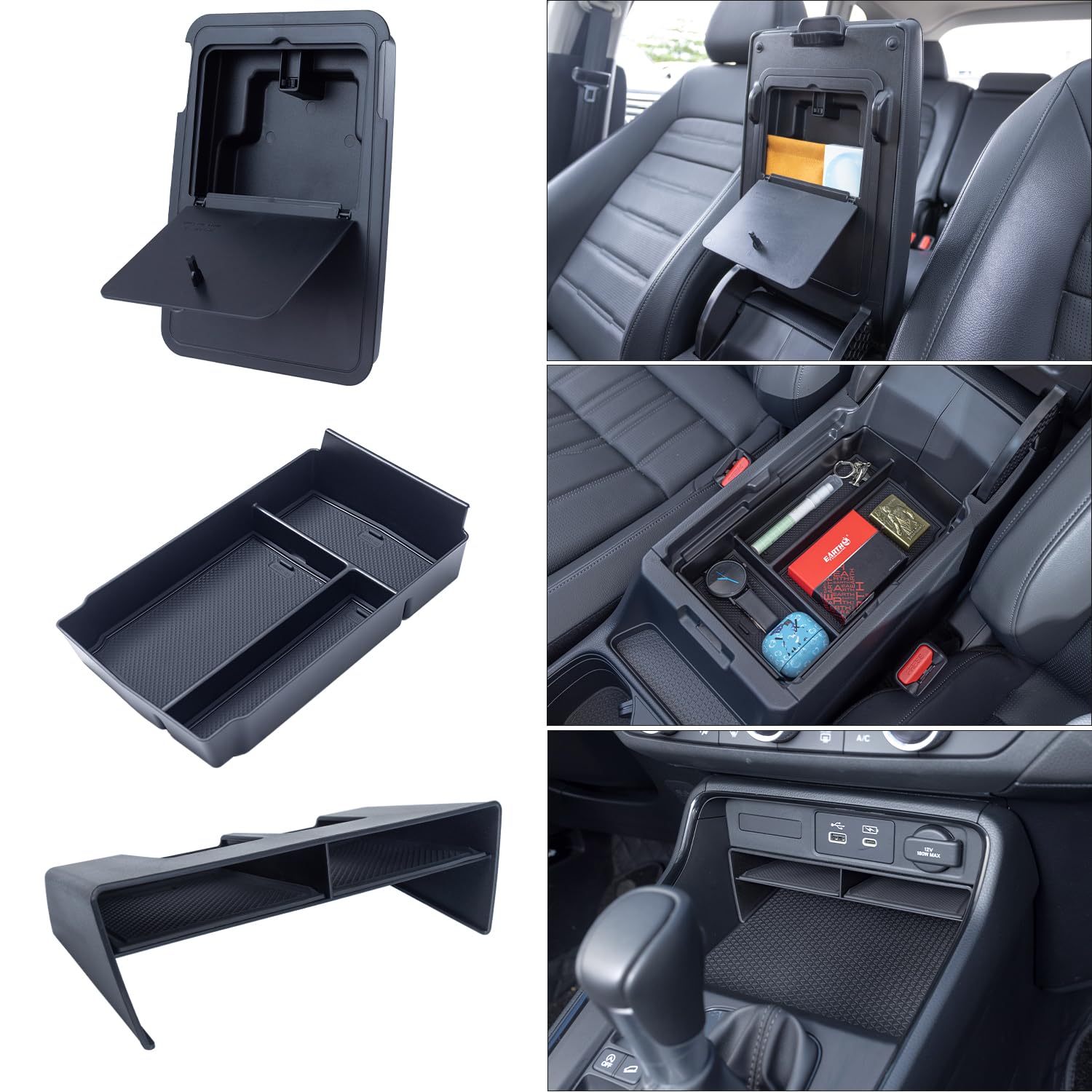 3PCS Center Console Organizer Set for 2023-2026 Honda CR-V & - Product Imagery