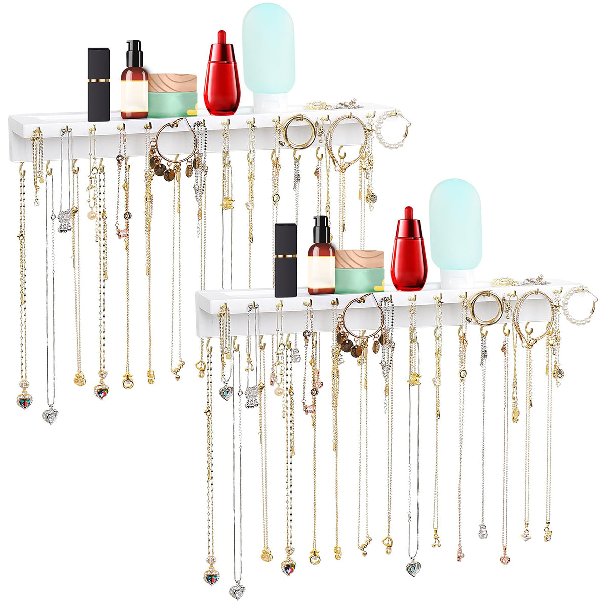 YYILIS Necklace Holder, Upgraded Extra Large Wall Necklace - Product Imagery