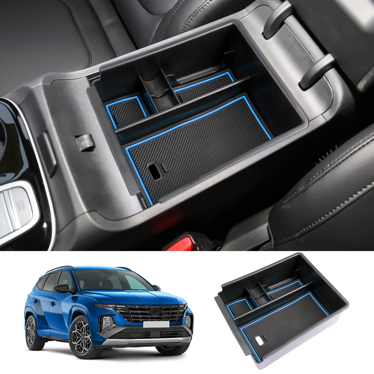 LUWU 2025 2026 Hynudai Tucson Center Console Organizer 2022-2026 - Product Imagery