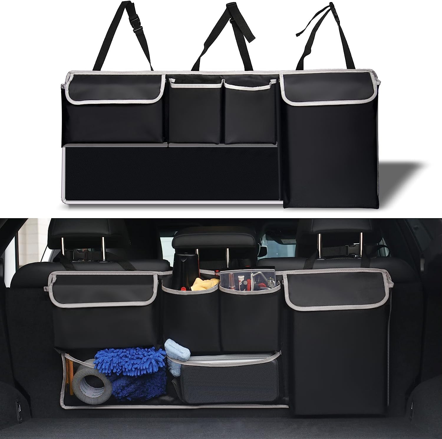 UYYE Trunk Hanging Organizer, Backseat Bag, Car Interior - Product Imagery