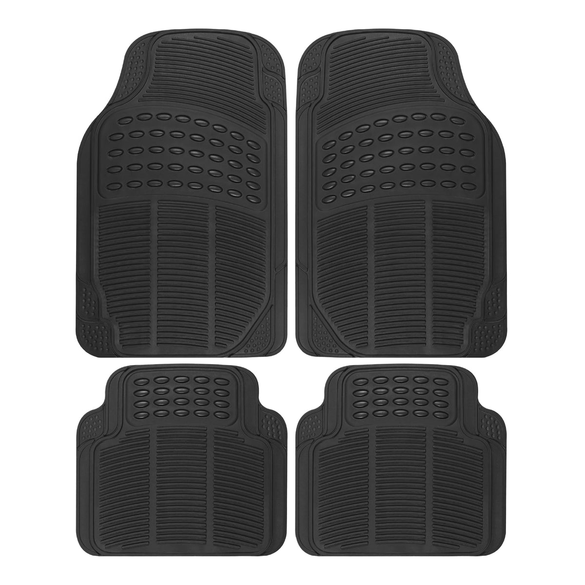 BDK Floor Mats, 4-Piece All-Weather Car Mat with Universal Fit - Product Imagery