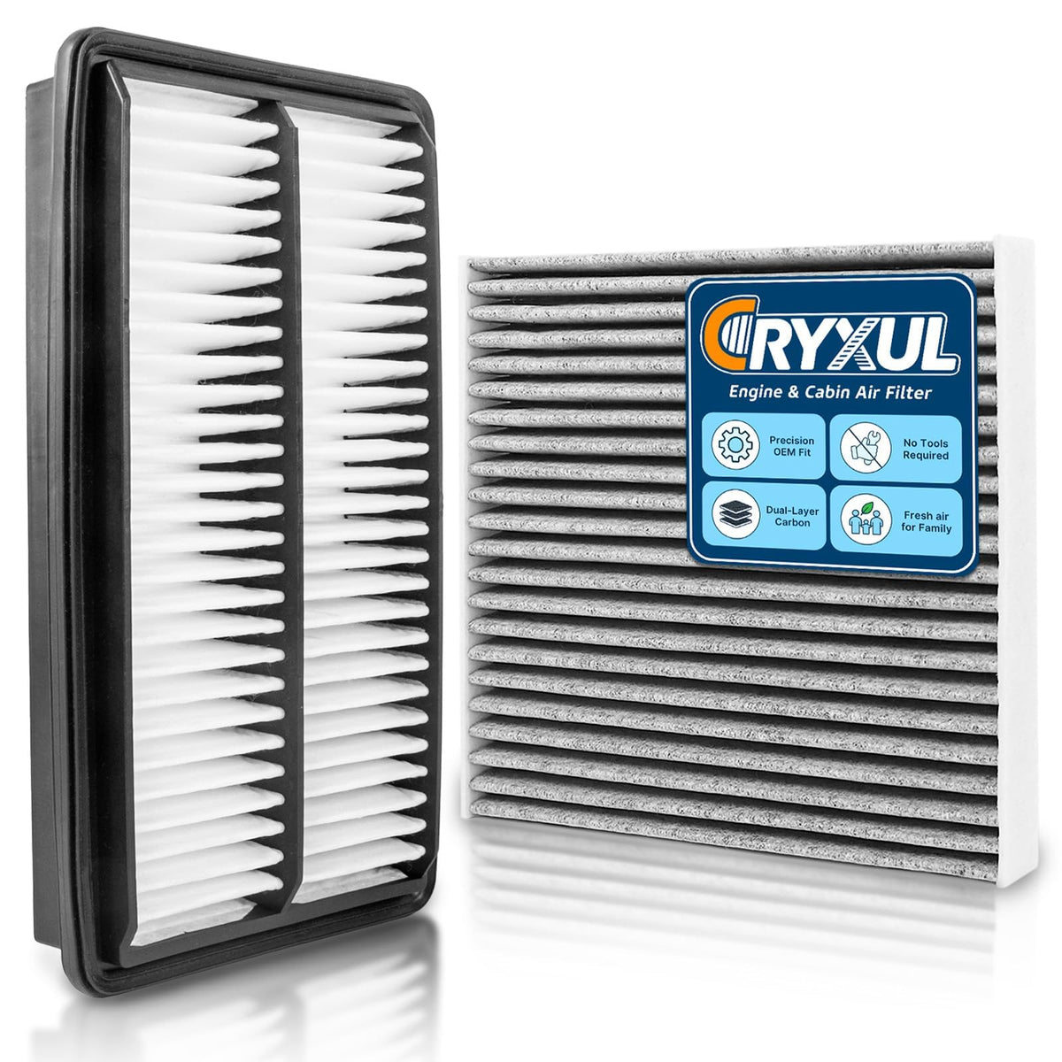 Cabin Engine Air Filter Kit Fits 2016-2022 Pilot, 2017-2026 - Product Imagery