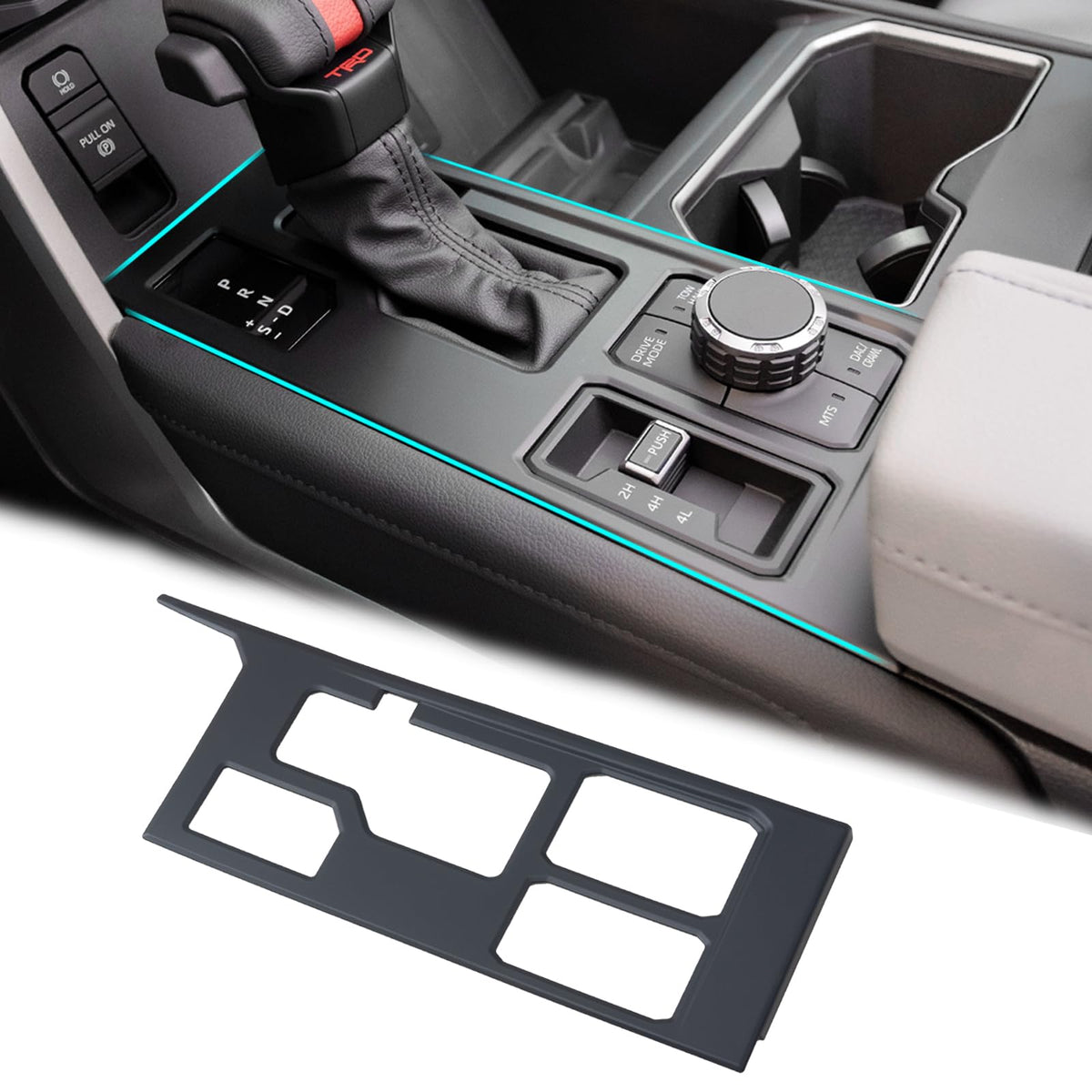 JDMCAR Central Control Gear Shift Panel Trim Cover Compatible - Product Imagery