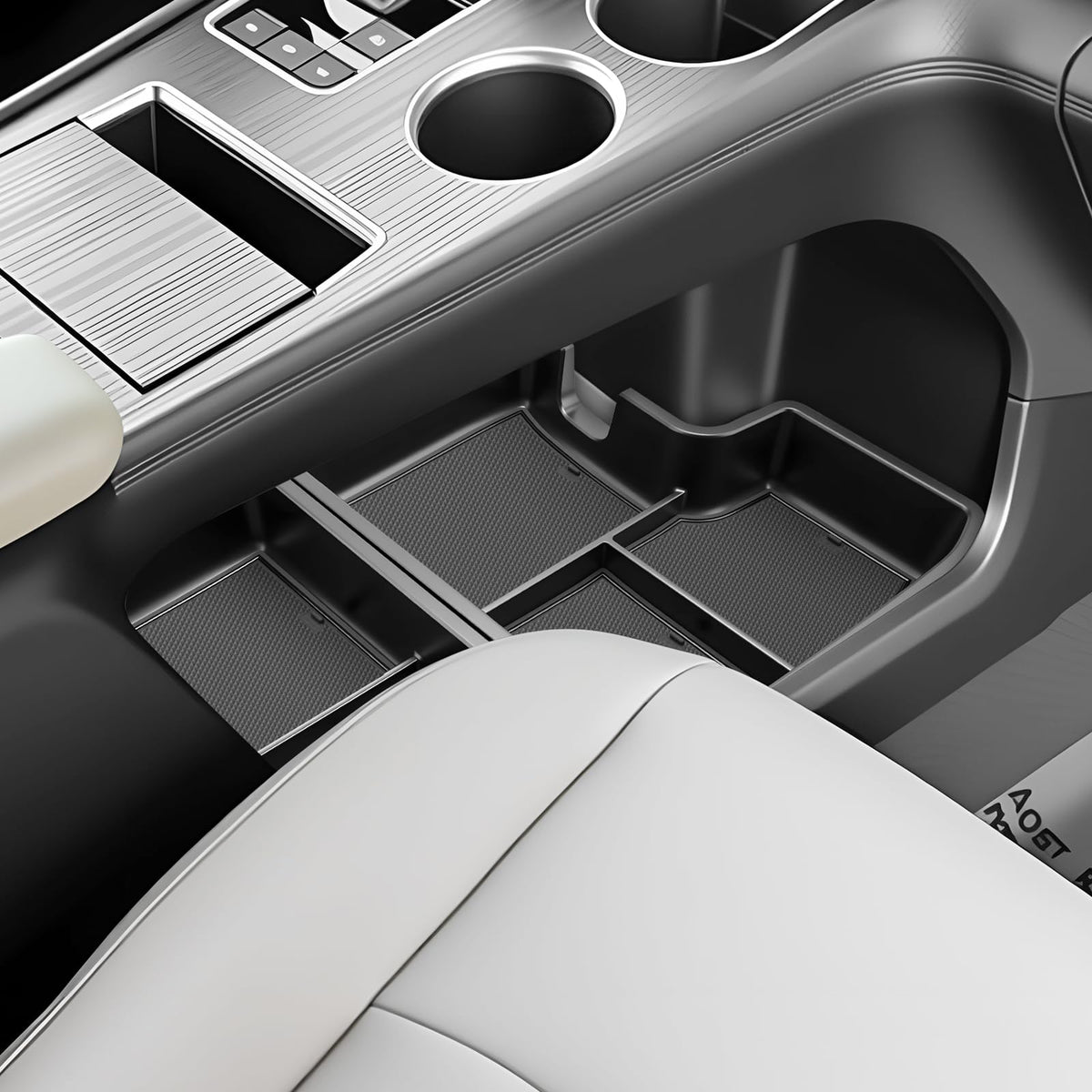 SKTU 2Pcs for 2021-2026 Toyota Sienna Center Console Organizer - Product Imagery