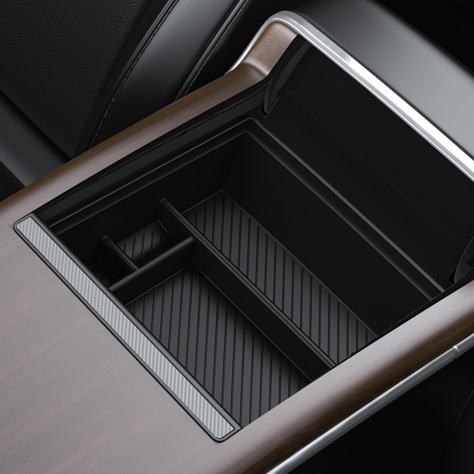 BASENOR Center Console Organizer Tray for 2026-2022 Tesla Model - Product Imagery