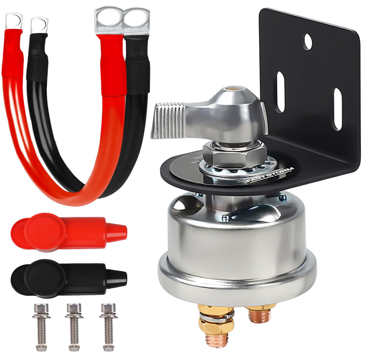 200A 12-48V High Current Master Battery Disconnect Switch - Product Imagery