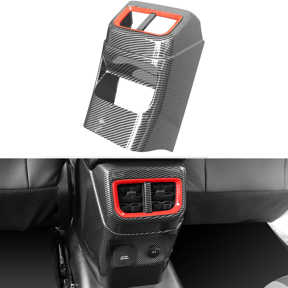 Rear Air Vent Cover Frame Compatible with Ford Ranger 2024 2025 - Product Imagery