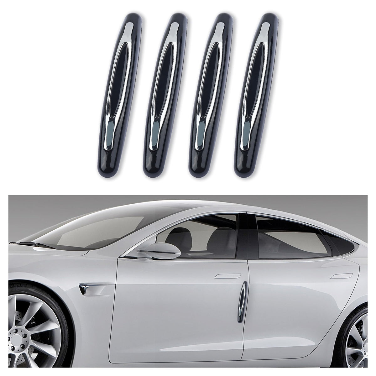 4PCS Car Door Edge Guards,Anti-Scratch Car Door Protector Trim - Product Imagery