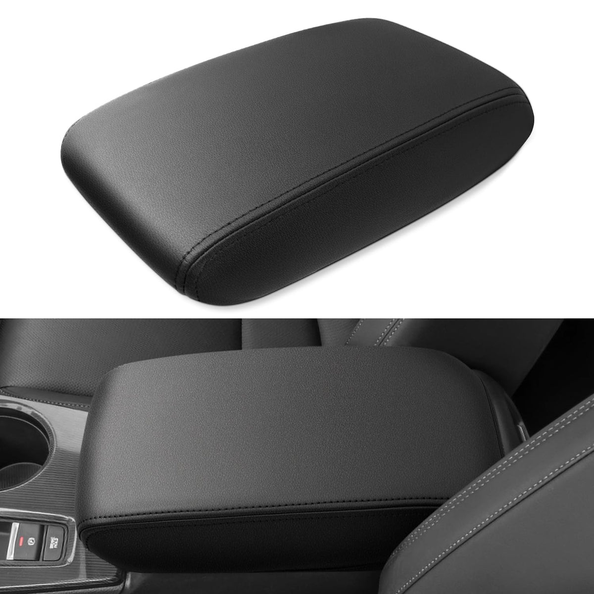 Center Console Armrest Cover Compatible with Honda Civic - Product Imagery
