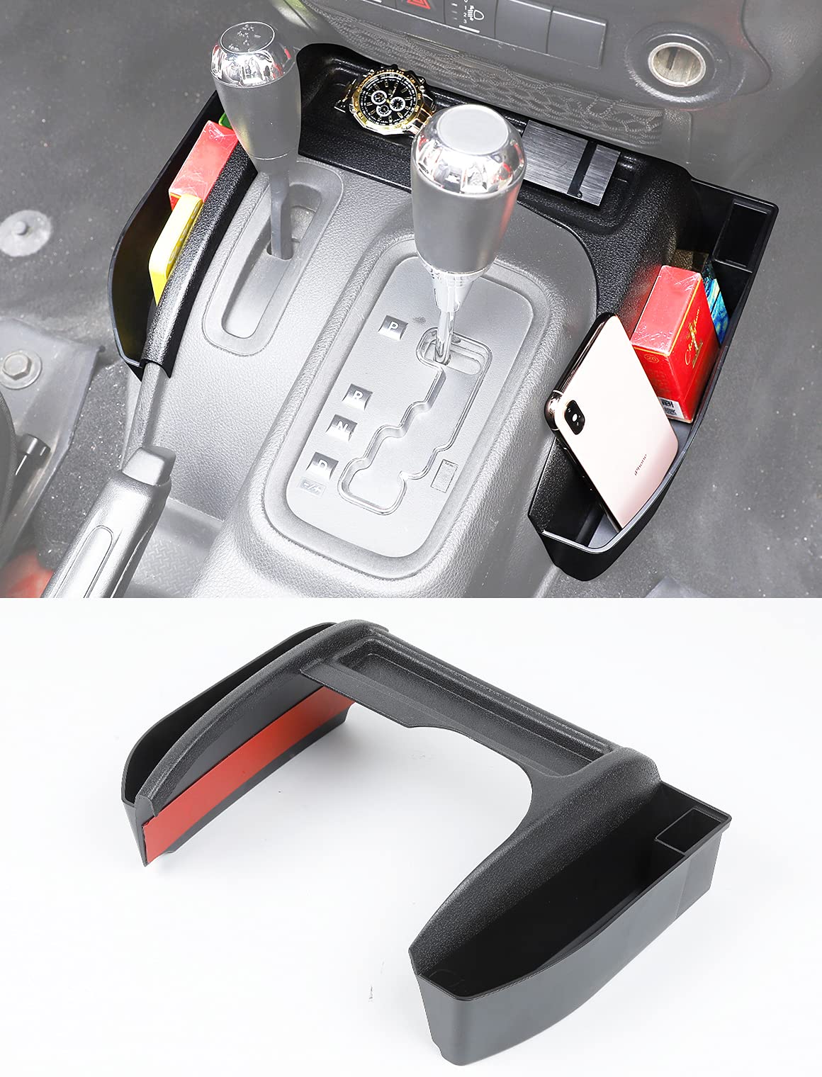 Savadicar GT-3 JK Shifter Storage Box, Gear Shift Console Side - Product Imagery