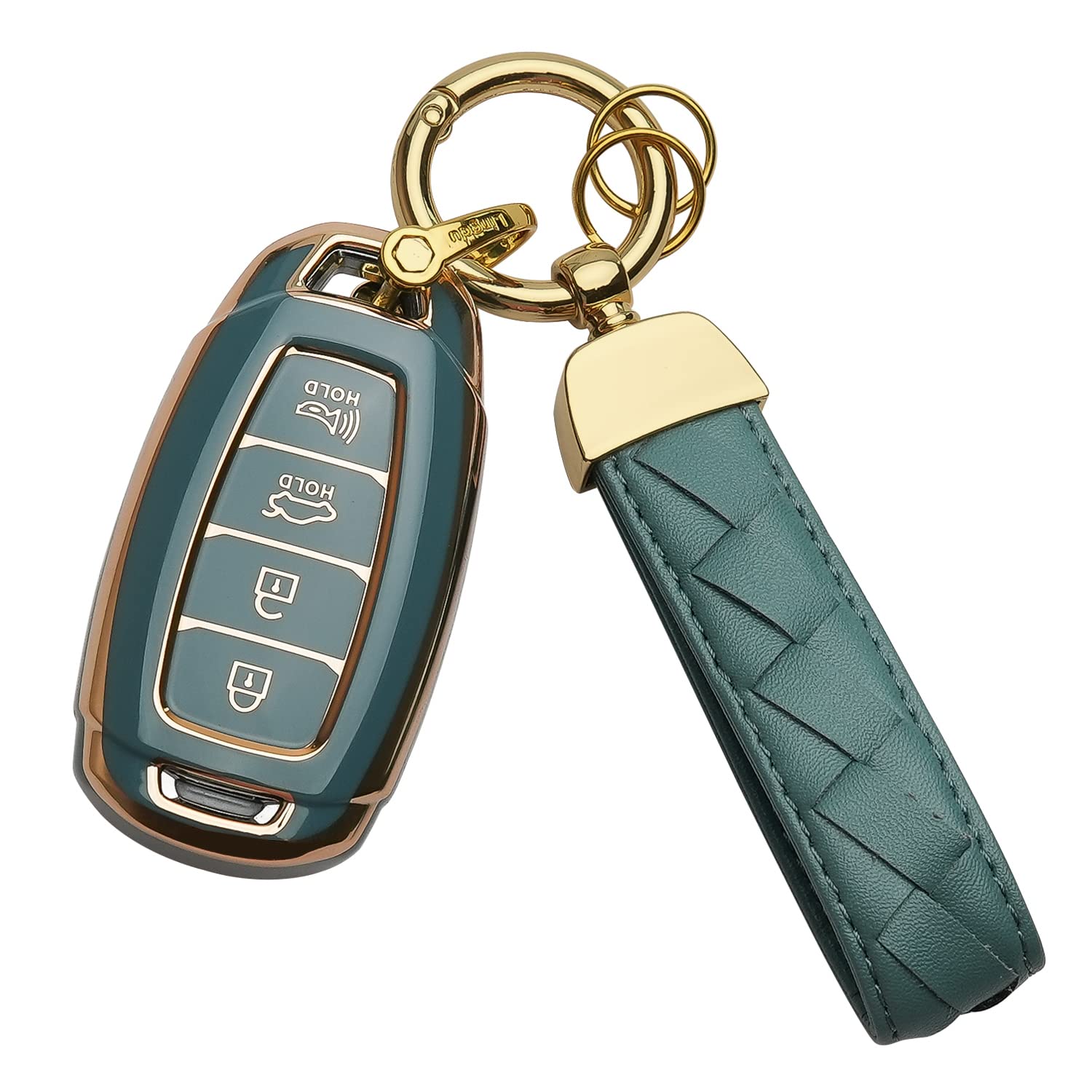 Key Fob Cover Keychain Fit for 2019 2020 2021 Fe Palisade Kona - Product Imagery