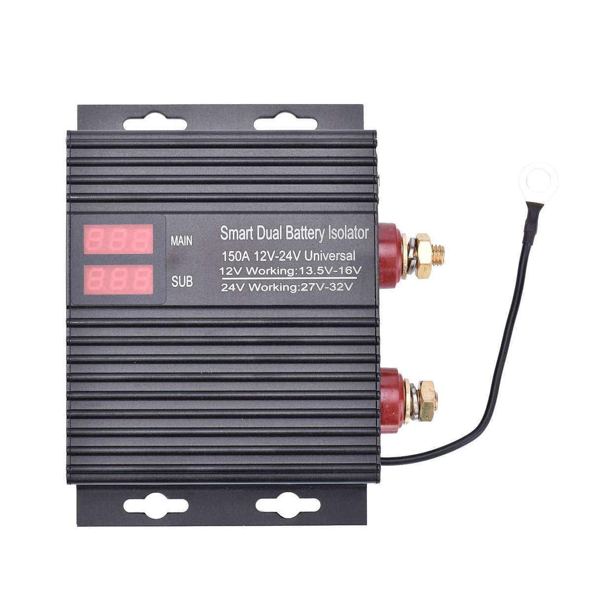 150 Amp Dual Battery Smart Isolator Universal 12V/24V Voltage - Product Imagery