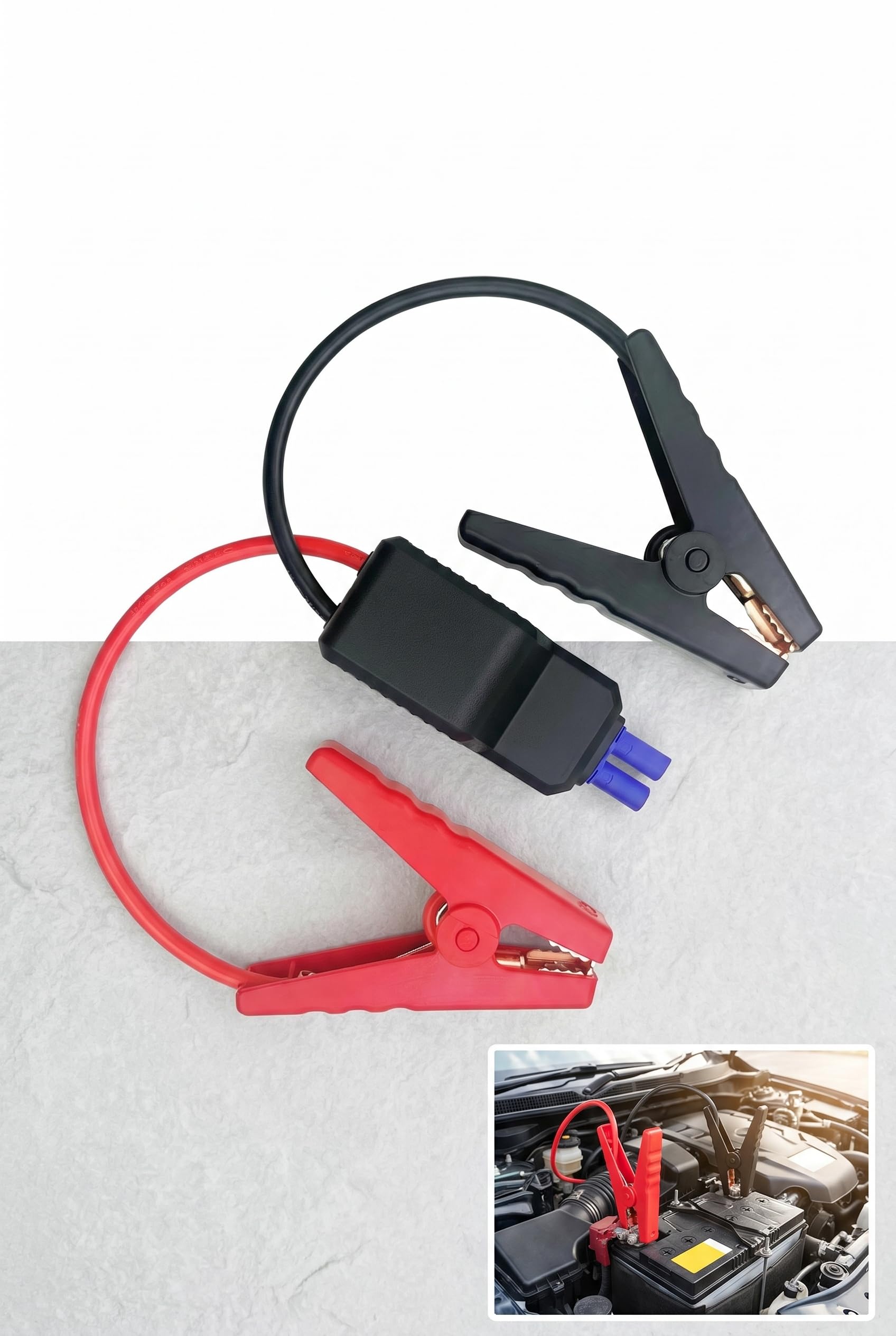 Car Jump Starter Clamps, Jumper Clamps with EC5 Connector, 12V - Product Imagery