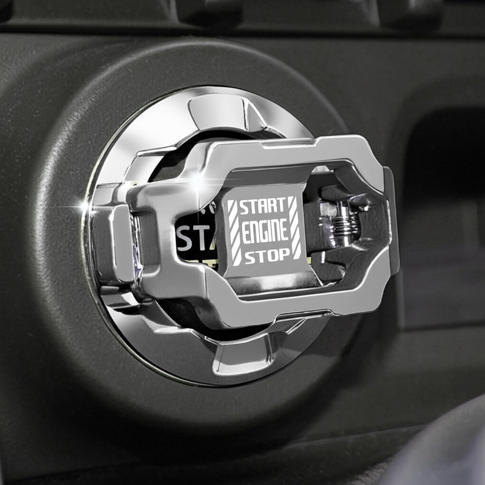 𝙊𝙧𝙞𝙜𝙞𝙣𝙖𝙡 | Tybasthe Push Start Button Cover, Car Engine - Product Imagery