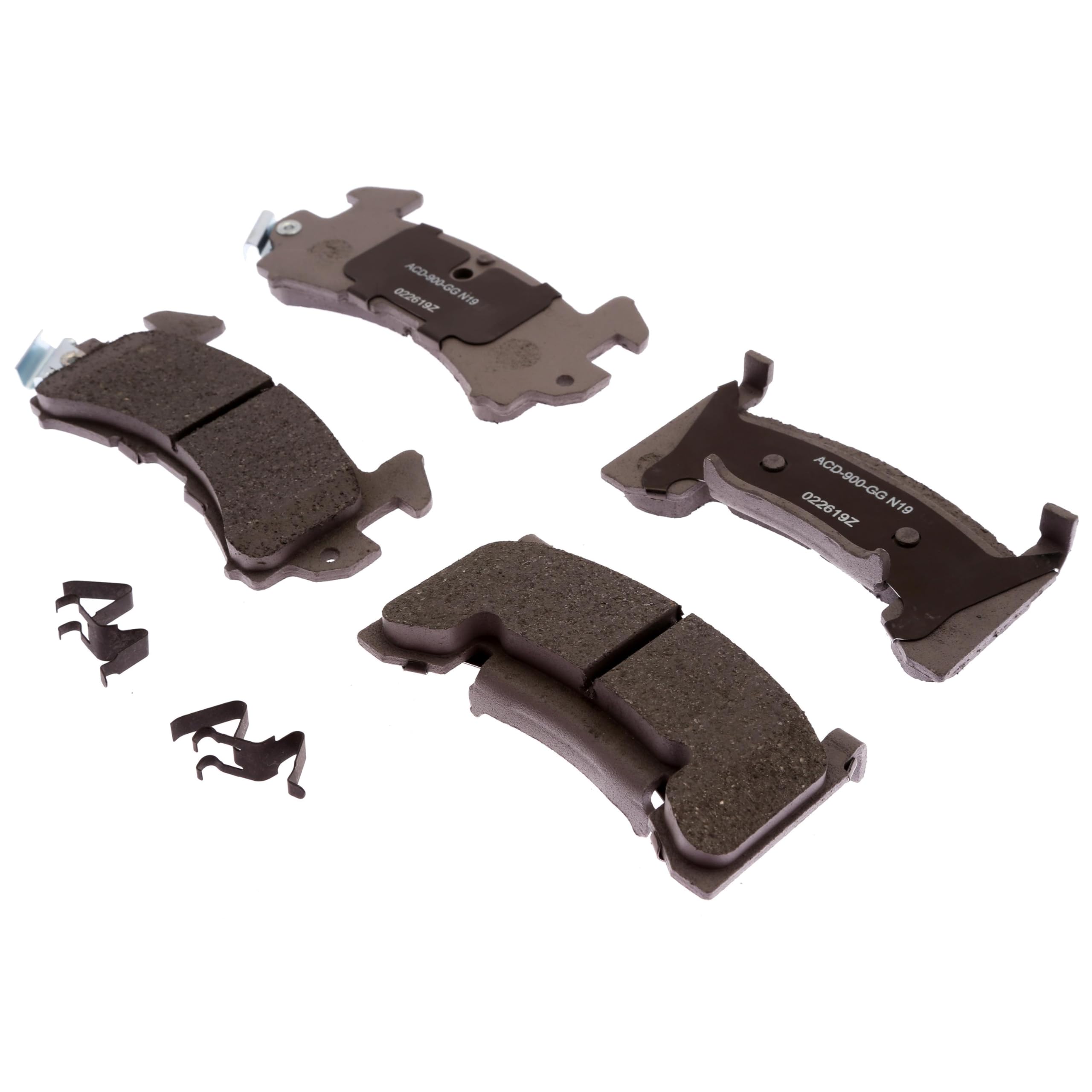 ACDelco Silver Rear Brake Pad Set with Clips 14D154CHF1 | GM - Product Imagery