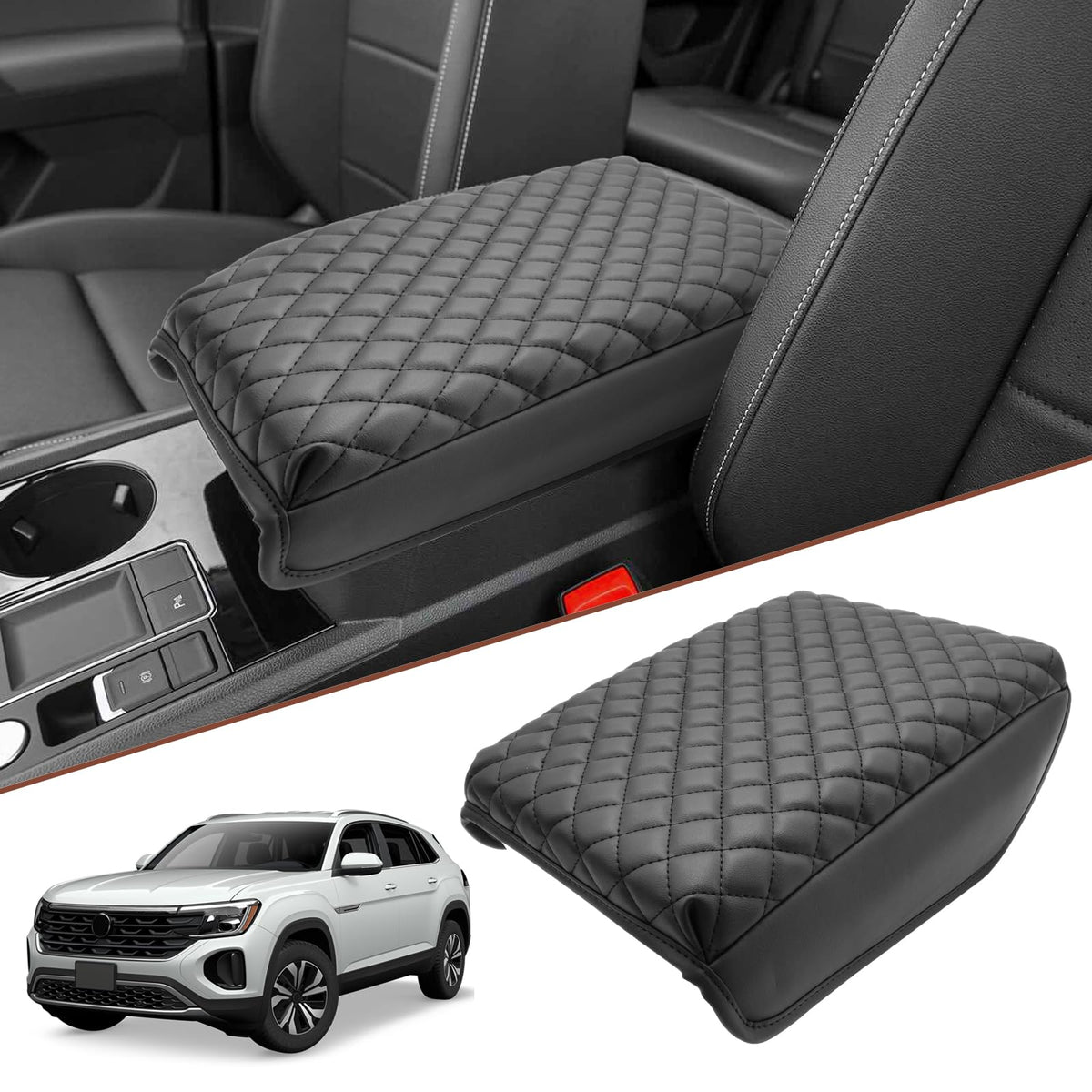 SKTU for 2024 2025 2026 Volkswagen Atlas Center Console Cover - Product Imagery