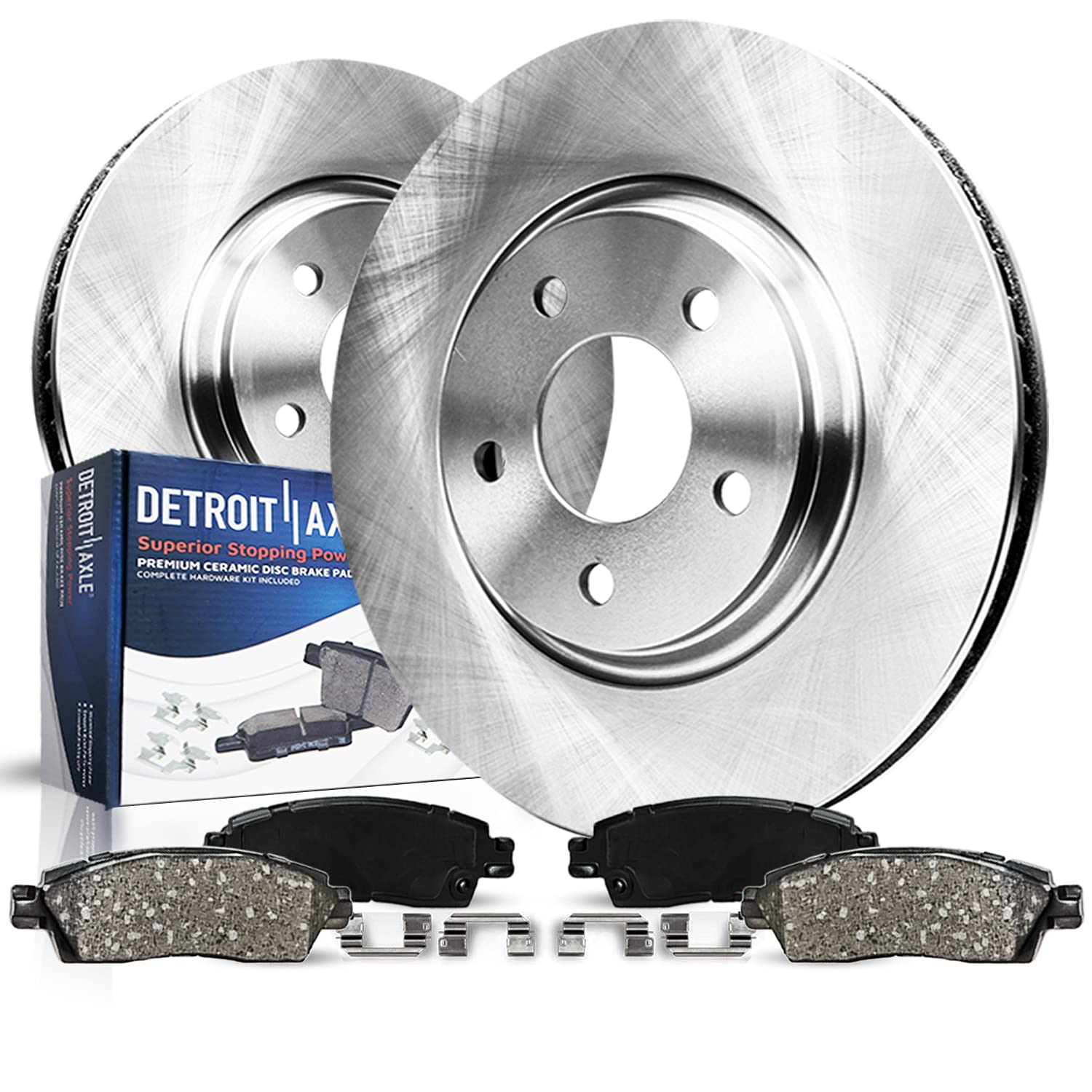 Detroit Axle - Front Brake Kit for 07-17 Toyota Camry Lexus ES350 - Product Imagery