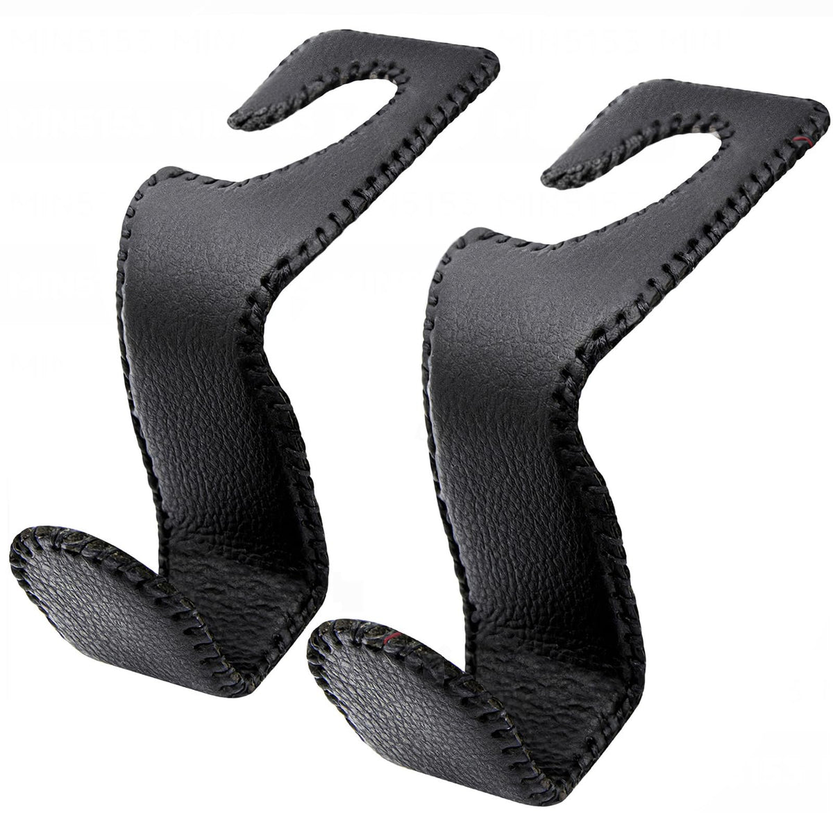 EldHus Headrest Hooks for Purses and Bags, 2 Pack Car Seat Hooks - Product Imagery