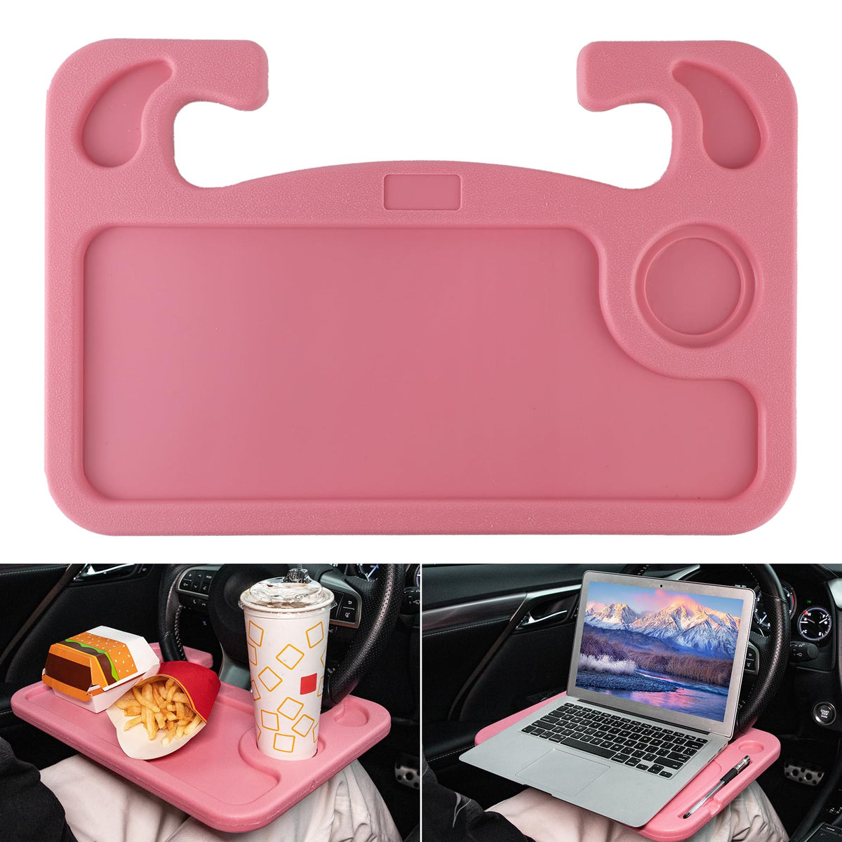 JUSTTOP Car Steering Wheel Desk, Travel Car Accessories, Car - Product Imagery