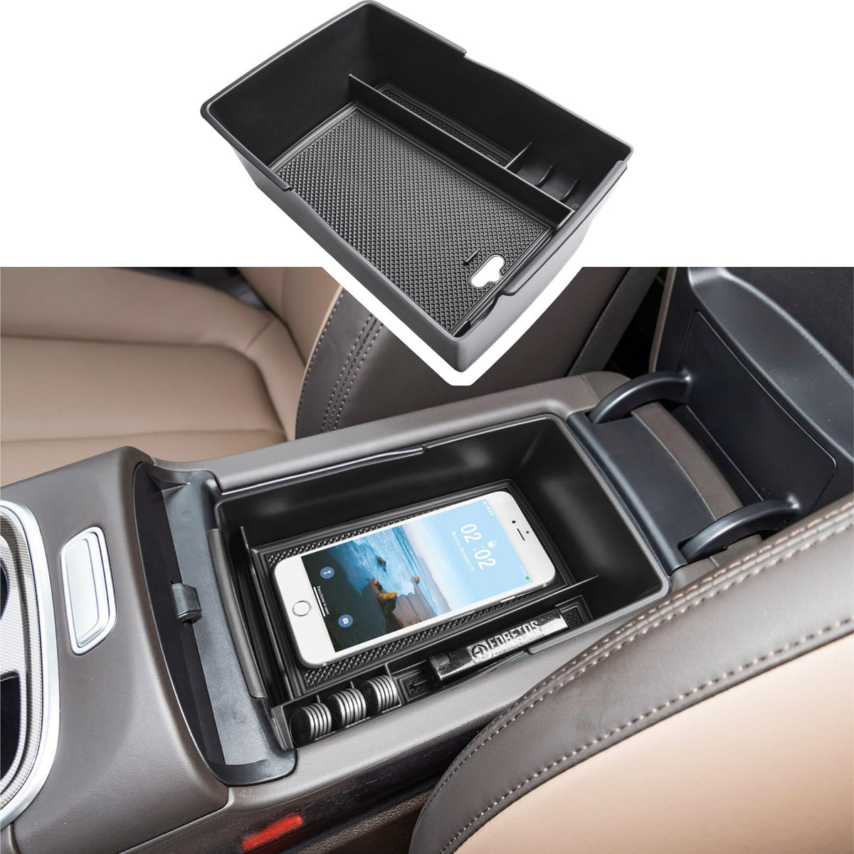 Center Console Organizer Tray for Hyundai Santa Fe TM 2021-2023 - Product Imagery