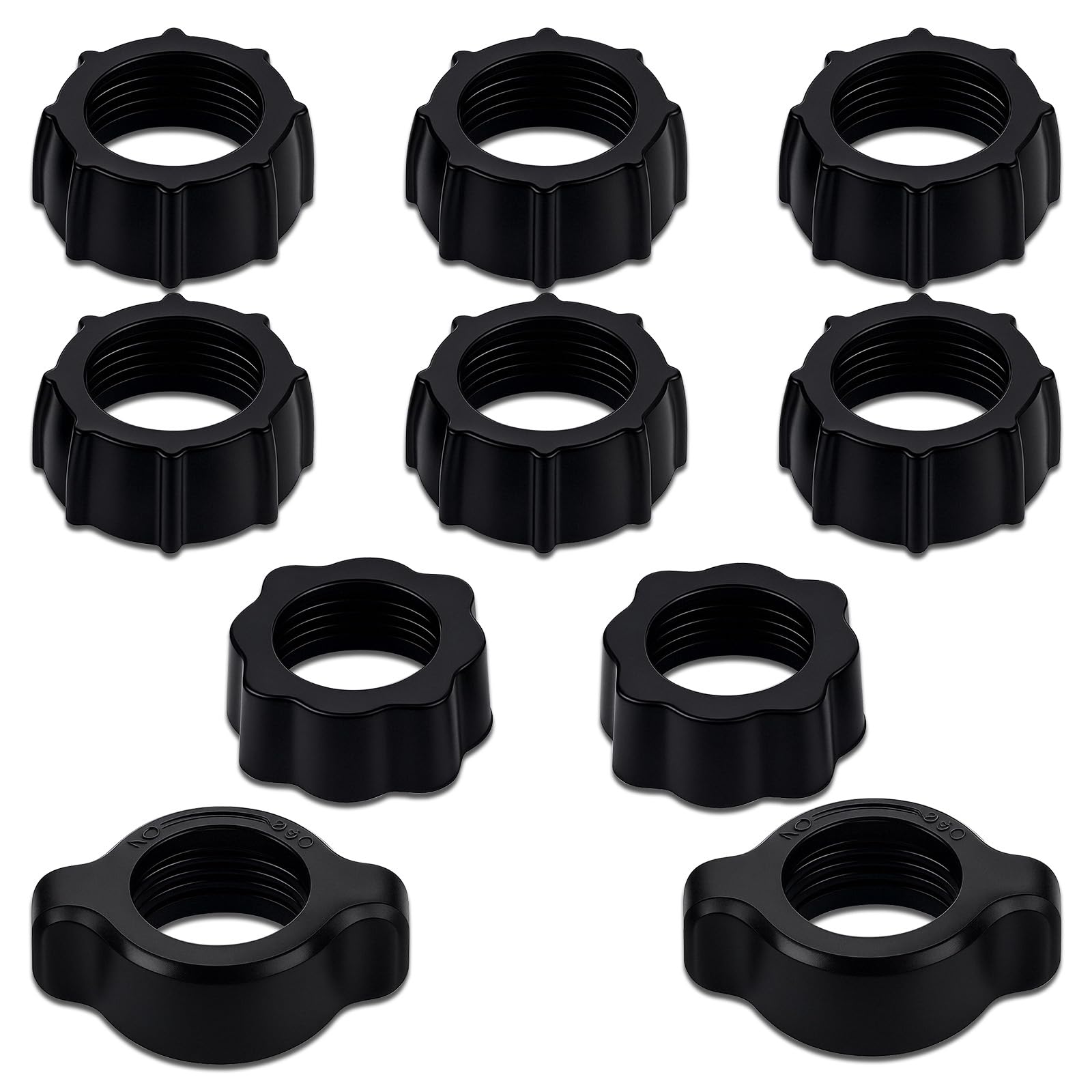 10 Pcs Tightening Nut for Replacement Car Mount Screw On, 17mm - Product Imagery