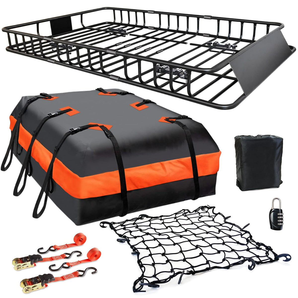 Roof Rack Carrier Carrier Basket 65"*39"*6"+Waterproof Bag 20 - Product Imagery