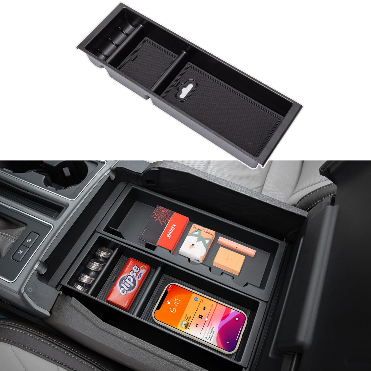 PIMCAR Center Console Organizer for 2024 2025 2026 Ford F150 & - Product Imagery