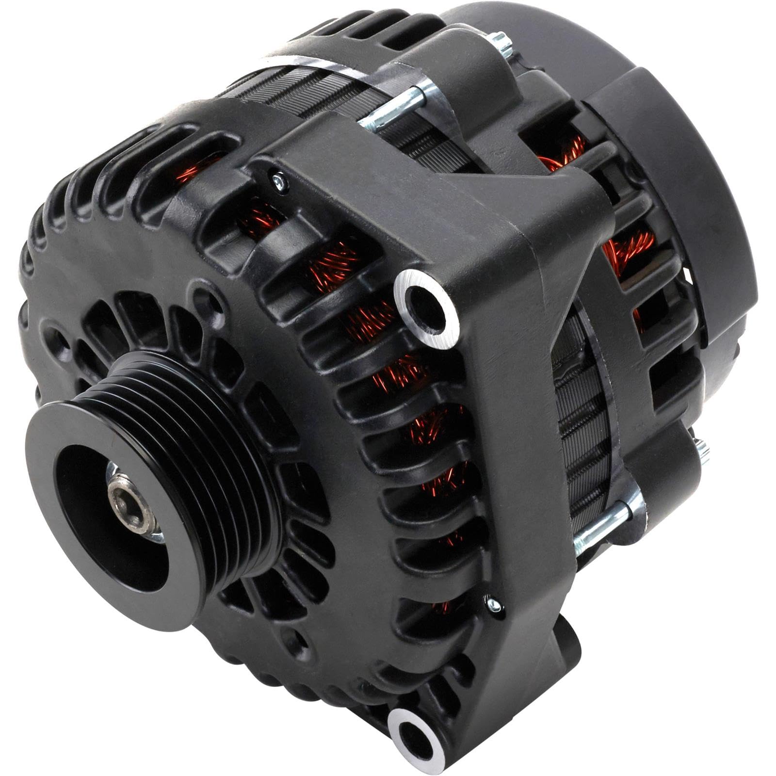 Black Alternator For LS Truck 1999-06 220 Amp High Output AD244 - Product Imagery