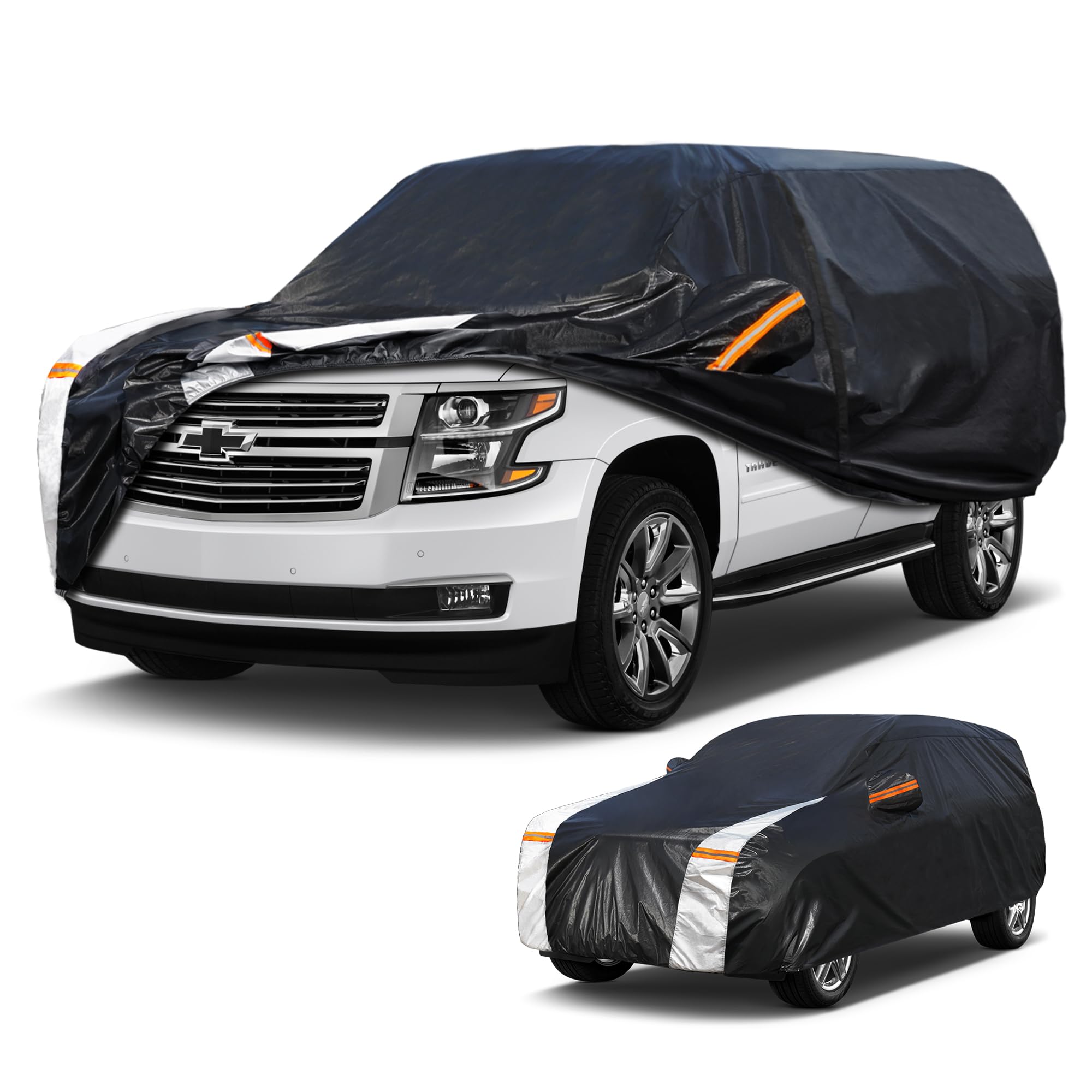 Large SUV Car Cover for Chevrolet Tahoe 100% Waterproof All - Product Imagery