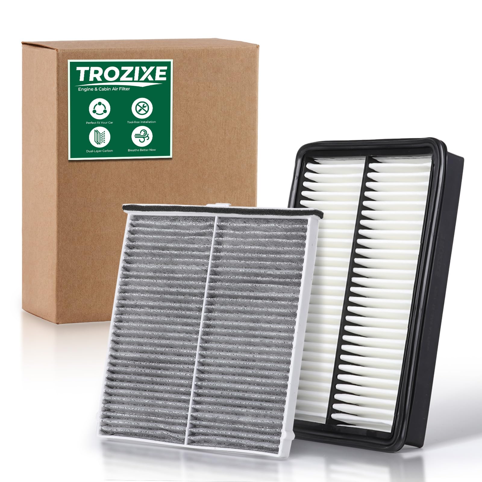 2PCS Engine Cabin Air Filter Set for Mazda3(2014-2018), - Product Imagery