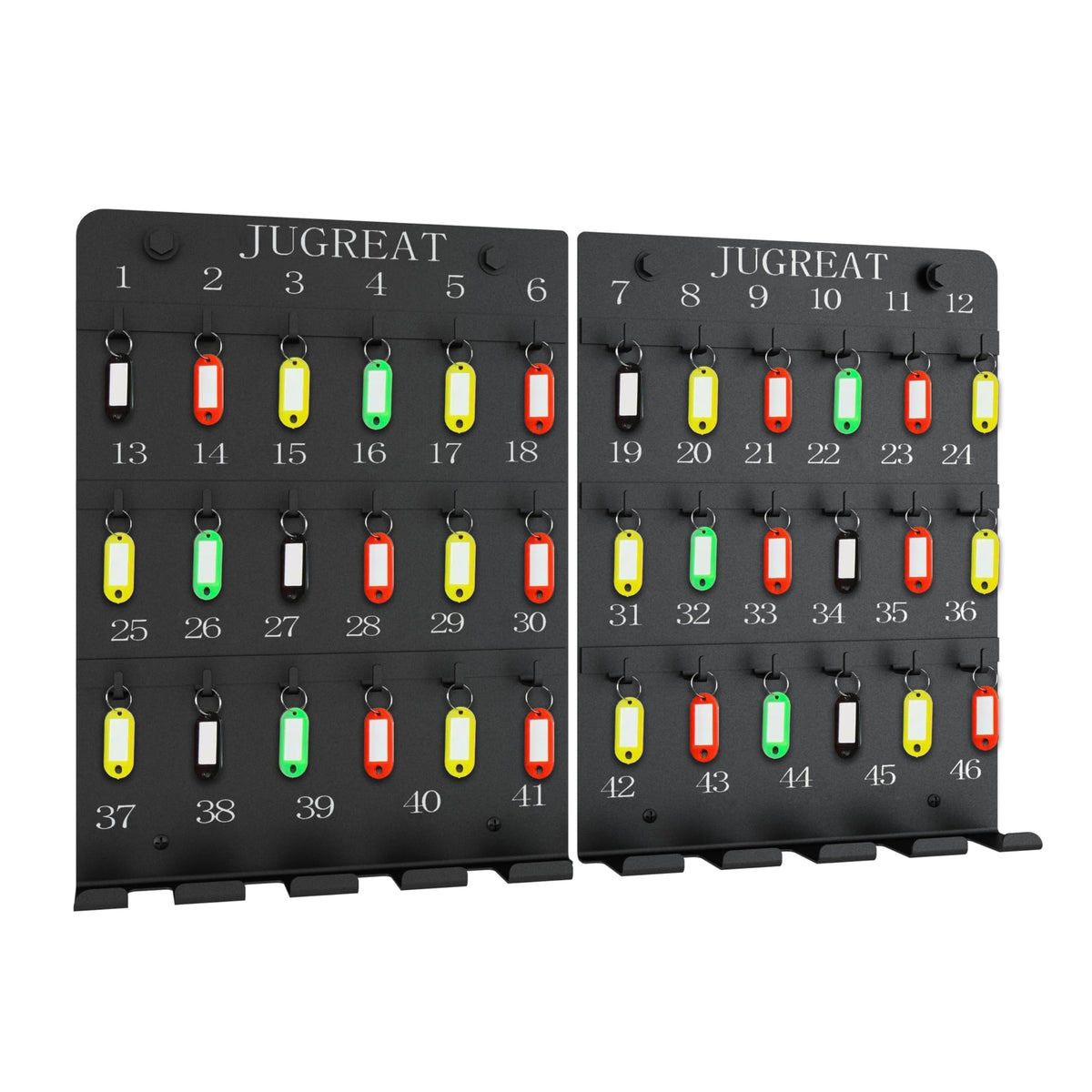 JUGREAT Metal Key Hooks Board with 46 Hooks,Key Holder for Wall, - Product Imagery