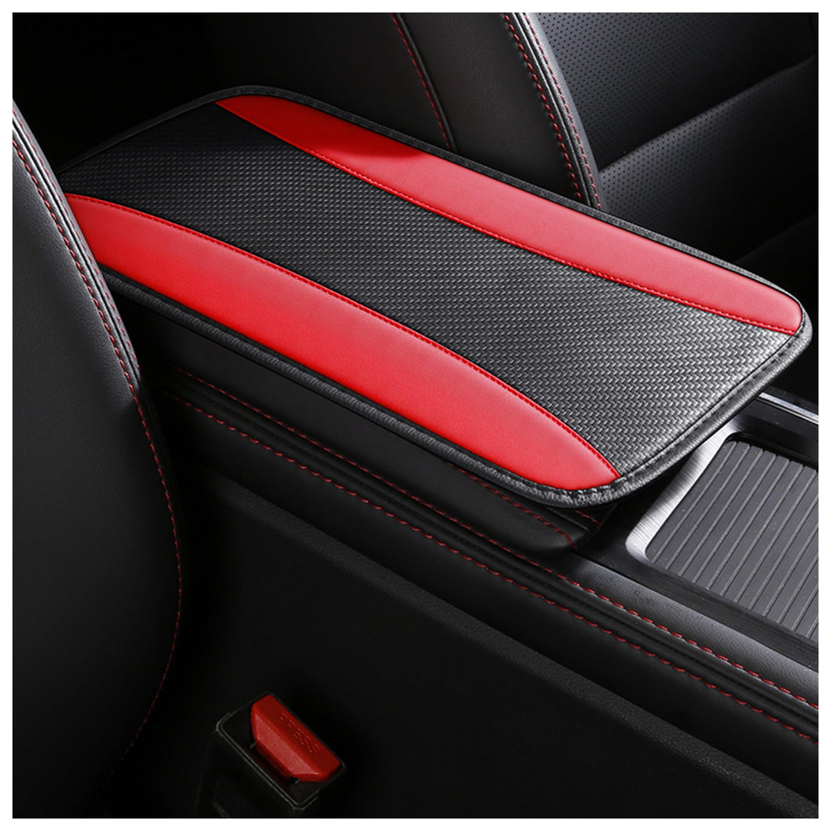 IHOTDER Stylish Car Center Console Cover,PU Leather Car Armrest - Product Imagery