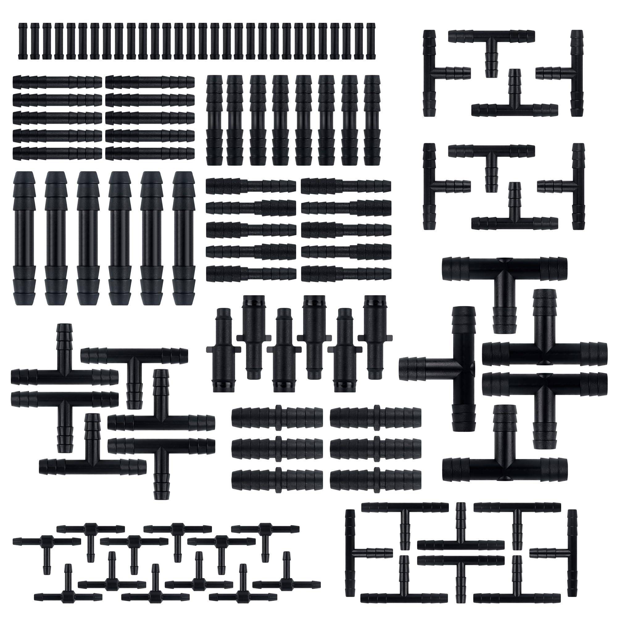 115PCS Car Vacuum Hose Connector Assortment,12 Sizes Vacuum Tube - Product Imagery