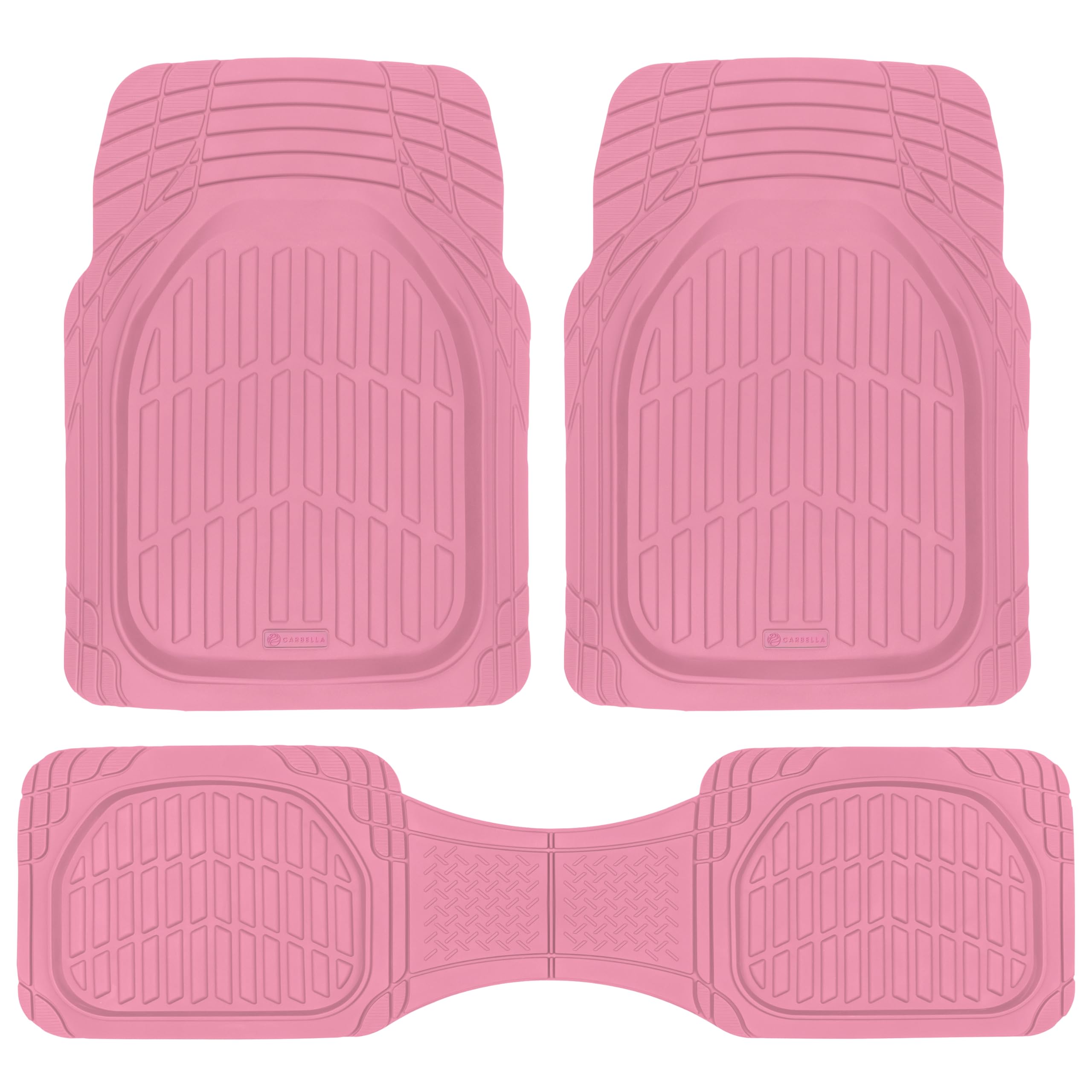 Cotton Candy Pink Car Floor Mats - Universal Trim to Fit All - Product Imagery