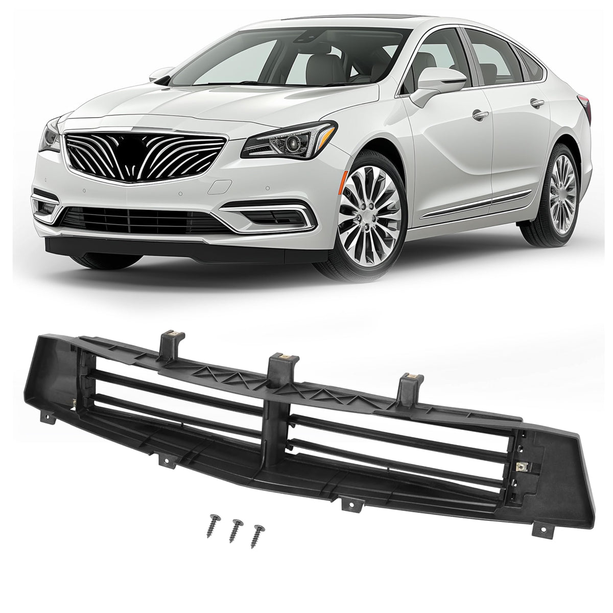 KUAFU Active Grille Shutter Compatible with 2014-2016 Buick - Product Imagery