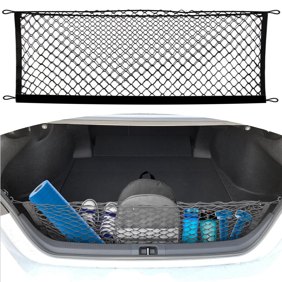 Trunk Envelope Style Mesh Cargo Net for Toyota Camry 2018-2025, - Product Imagery