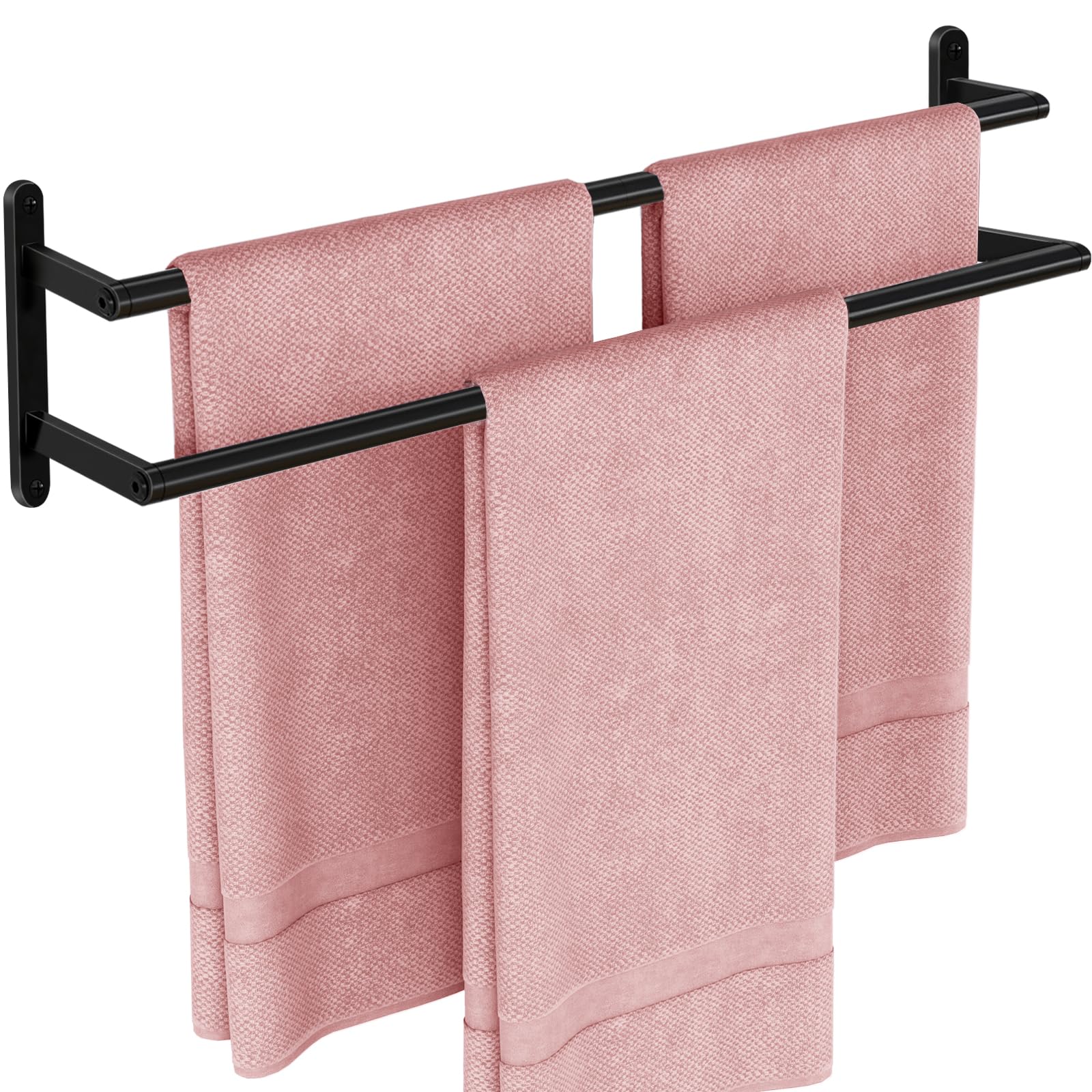 Double Towel Bar, 24Inch Towel Rack for Bathroom, Stainless - Product Imagery