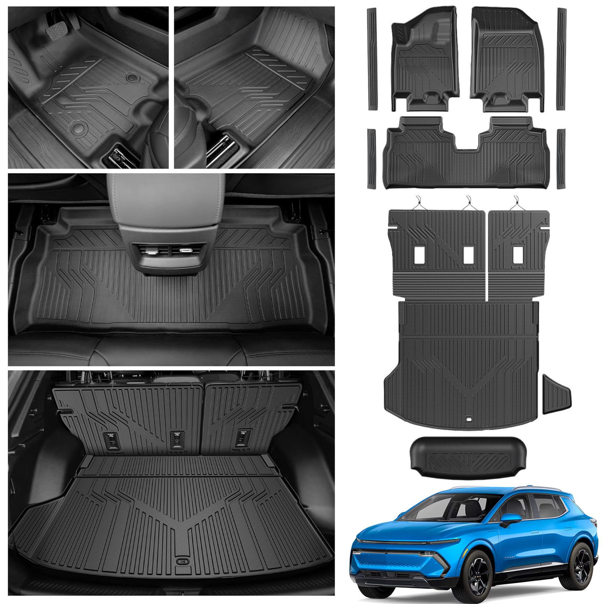 Floor Mats for 2024-2026 Chevy Equinox EV (Non Fuel) Accessories - Product Imagery